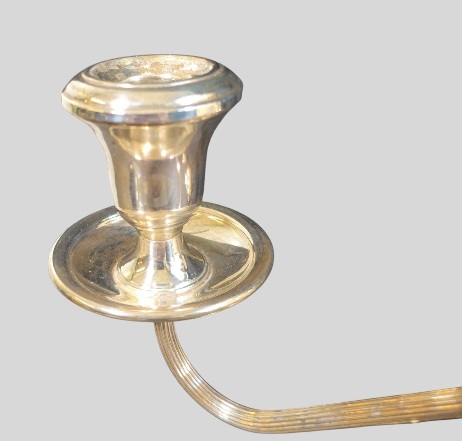 Sterling Silver Three Branch Candelabras - 5