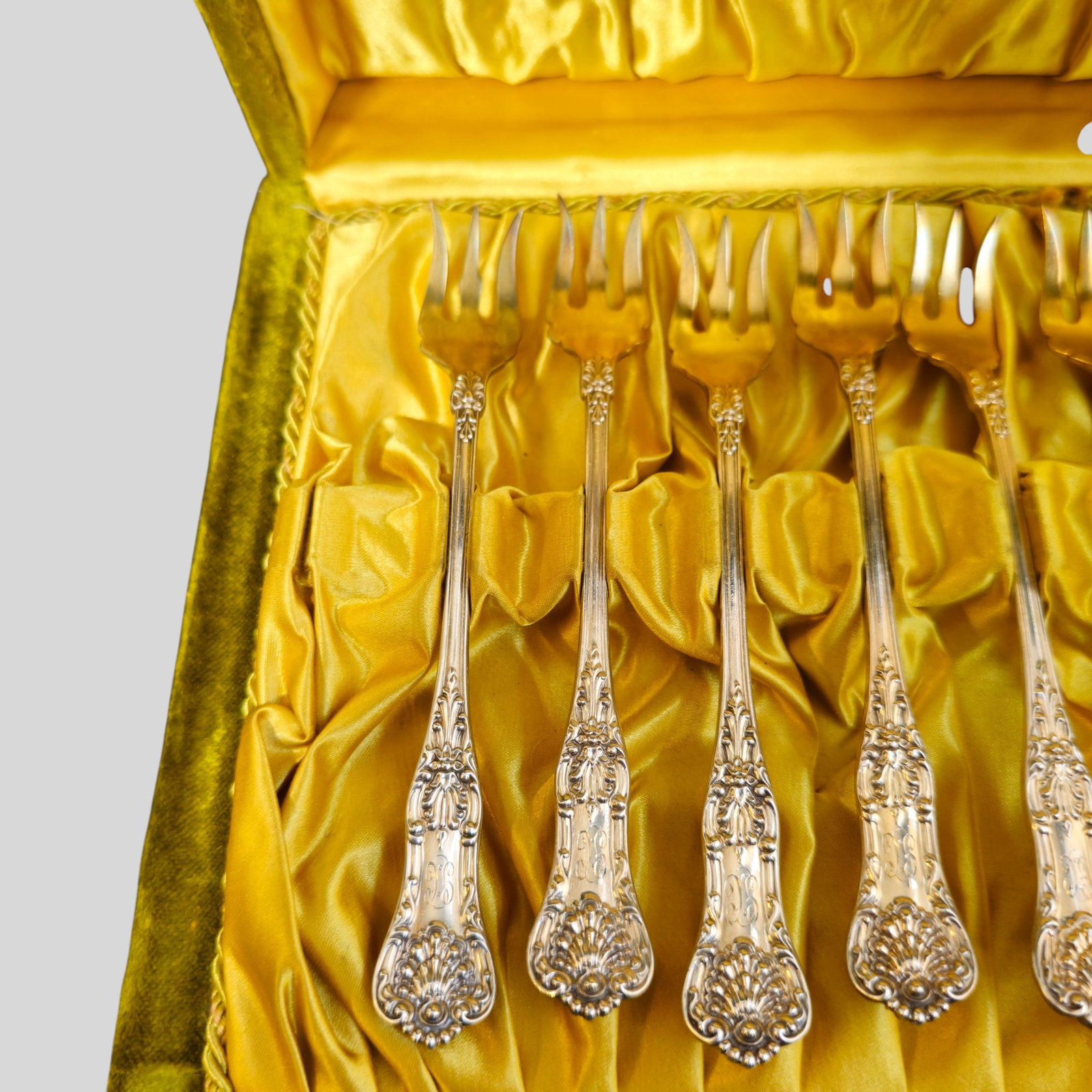 Gorham Luxembourg Pattern Sterling Silver Shrimp Forks - 2