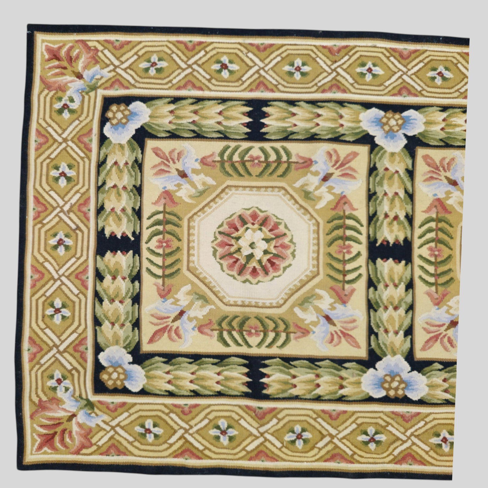 Needlepoint Runner All Over Garden Design - 2