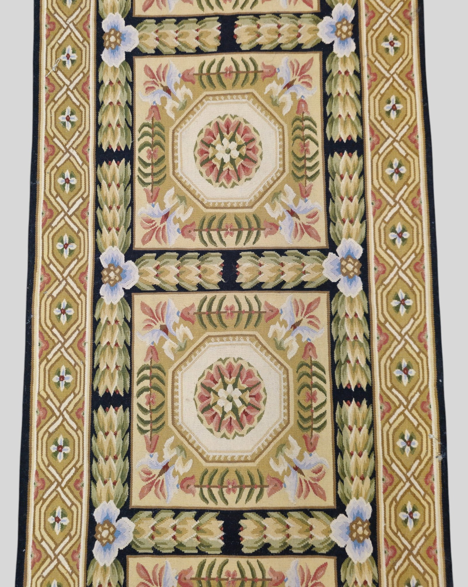 Needlepoint Runner All Over Garden Design - 3