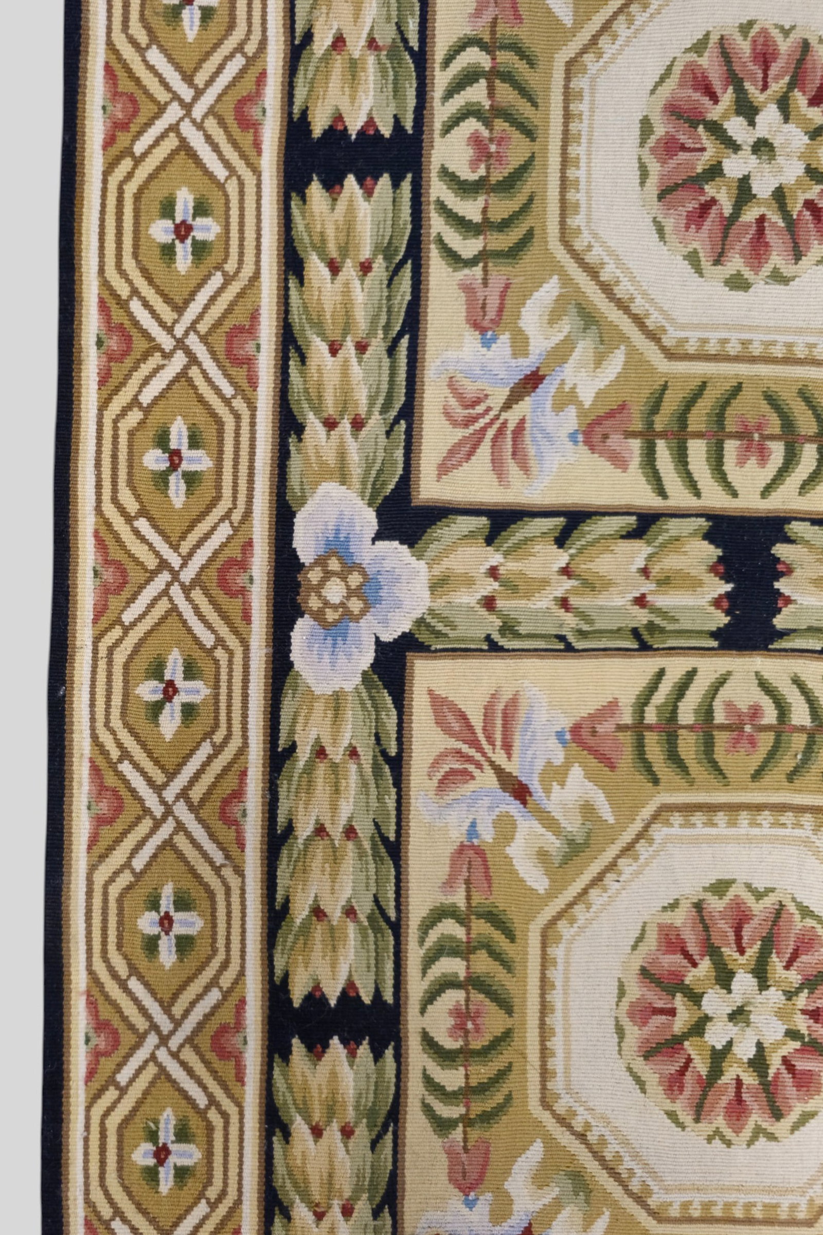 Needlepoint Runner All Over Garden Design - 4
