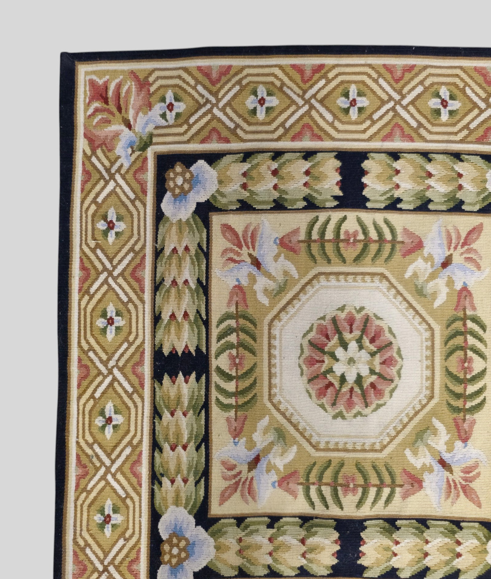 Needlepoint Runner All Over Garden Design - 5