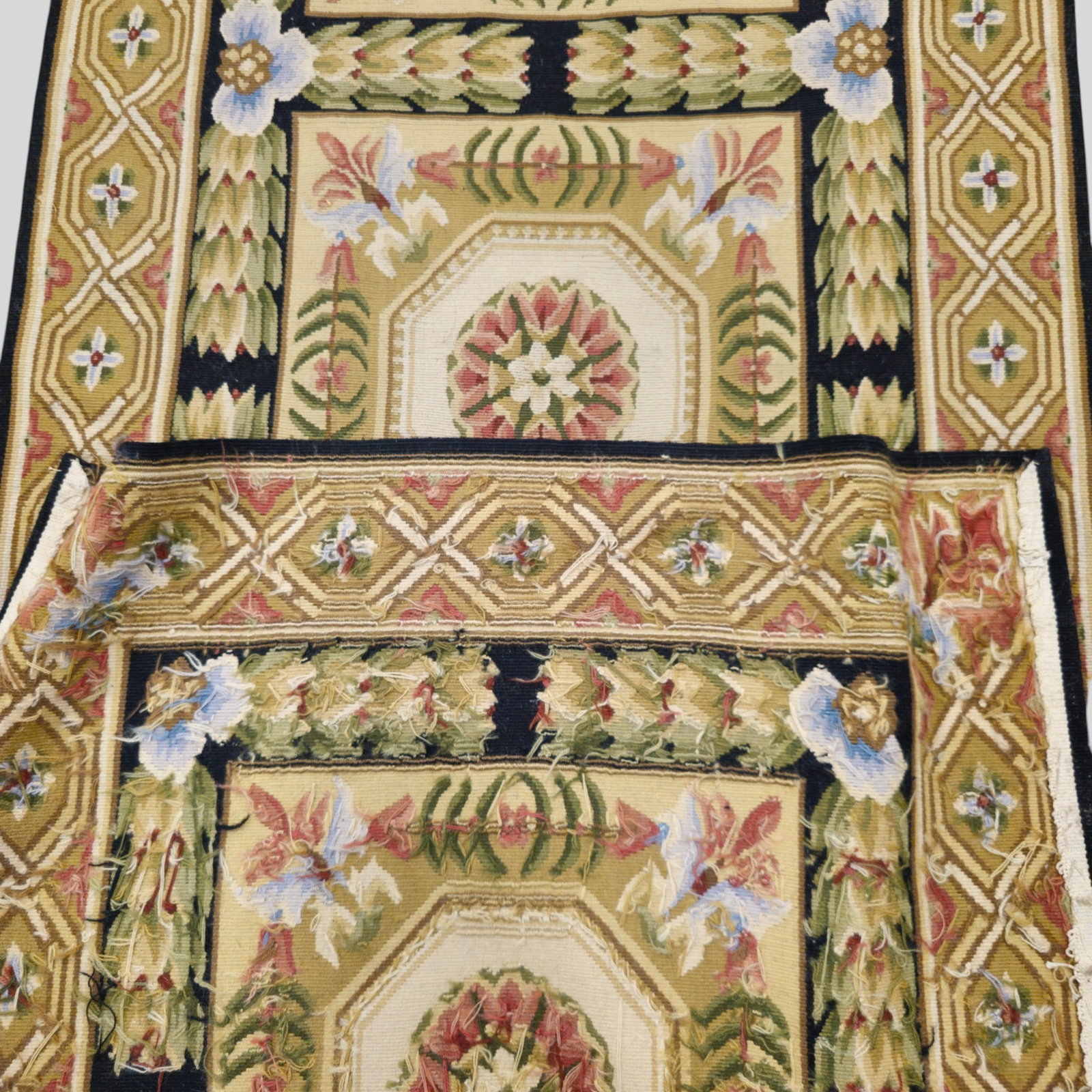 Needlepoint Runner All Over Garden Design - 6