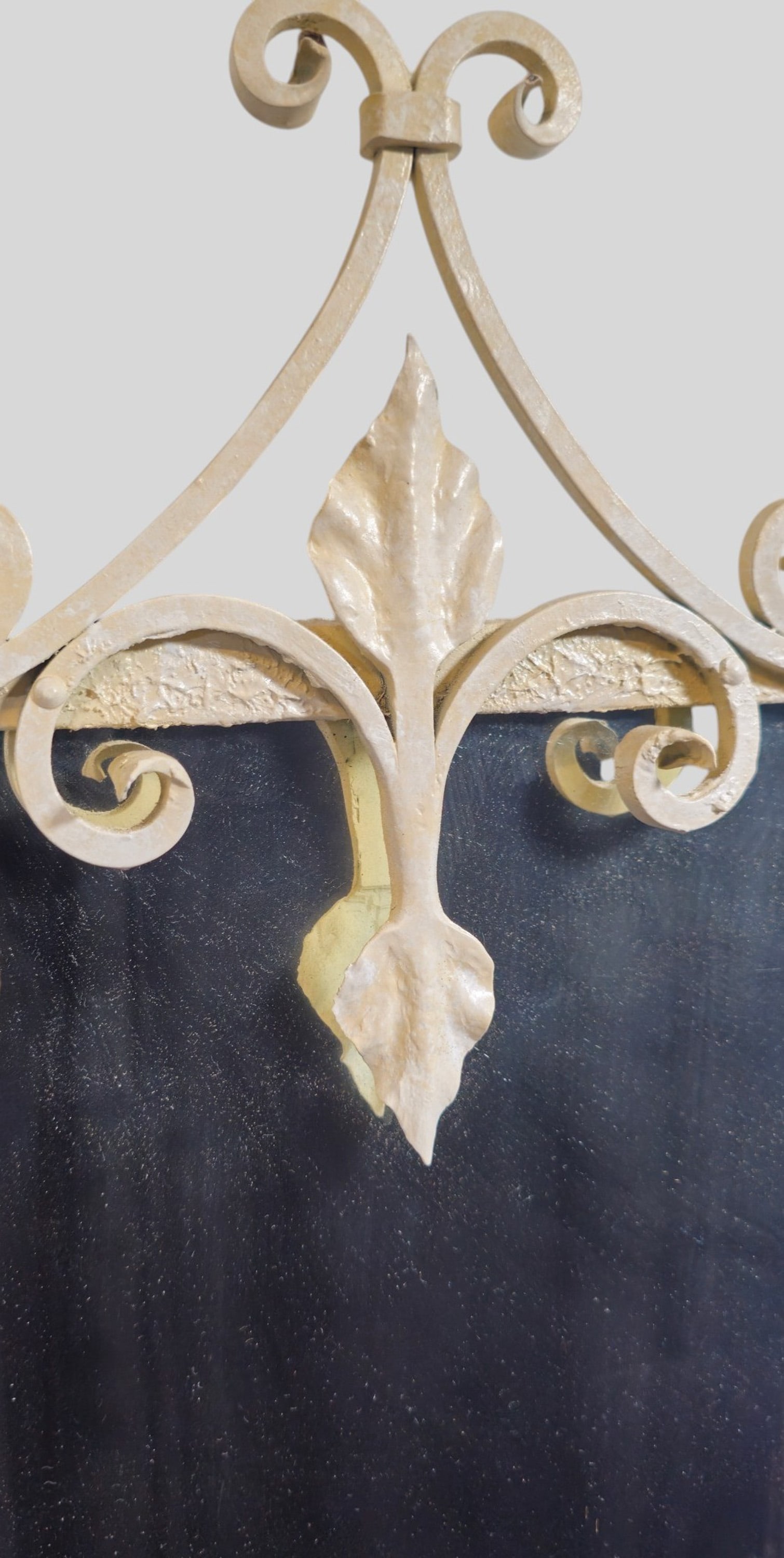 Marble Top Iron Console and Mirror - 11