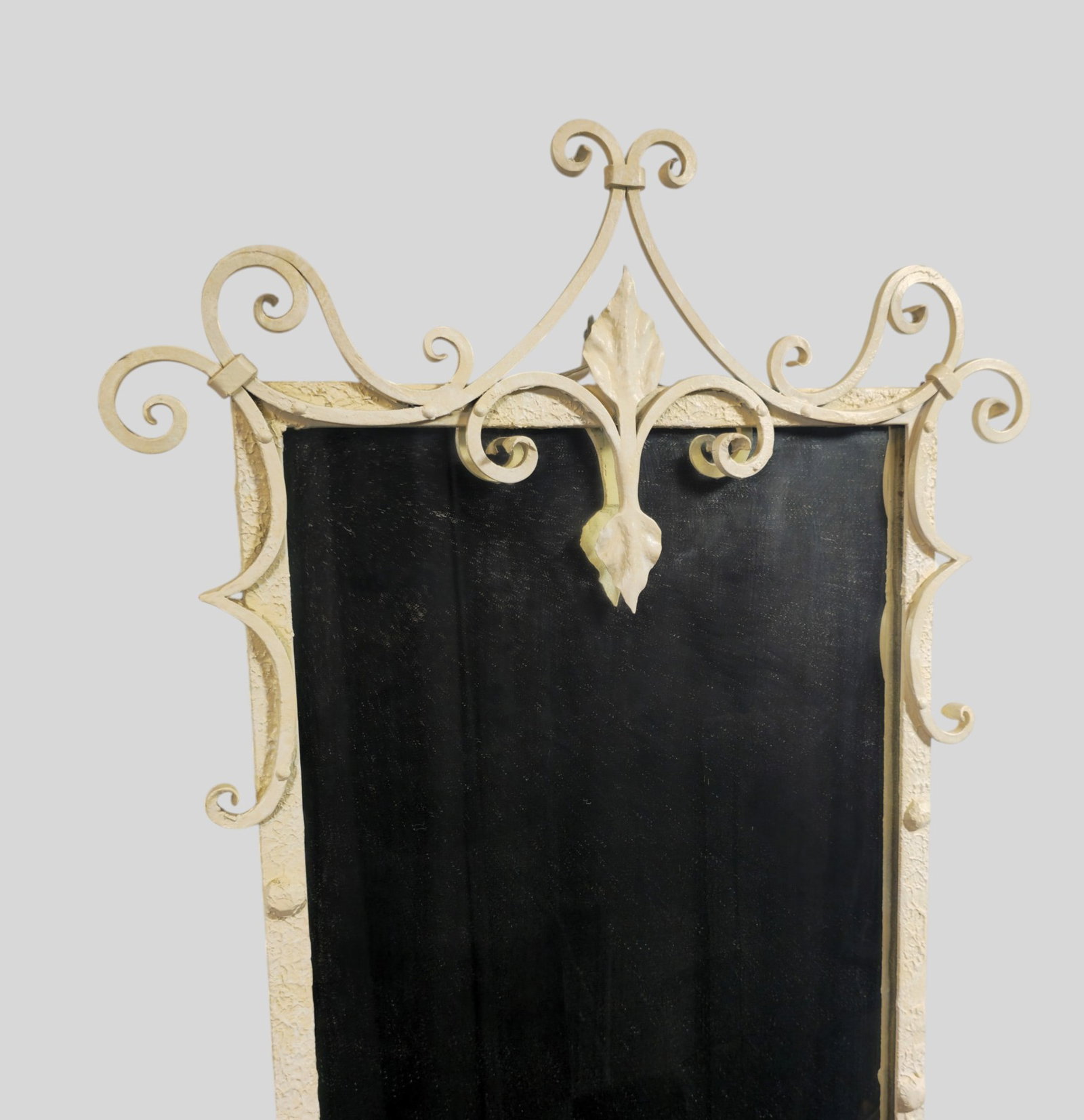 Marble Top Iron Console and Mirror - 8