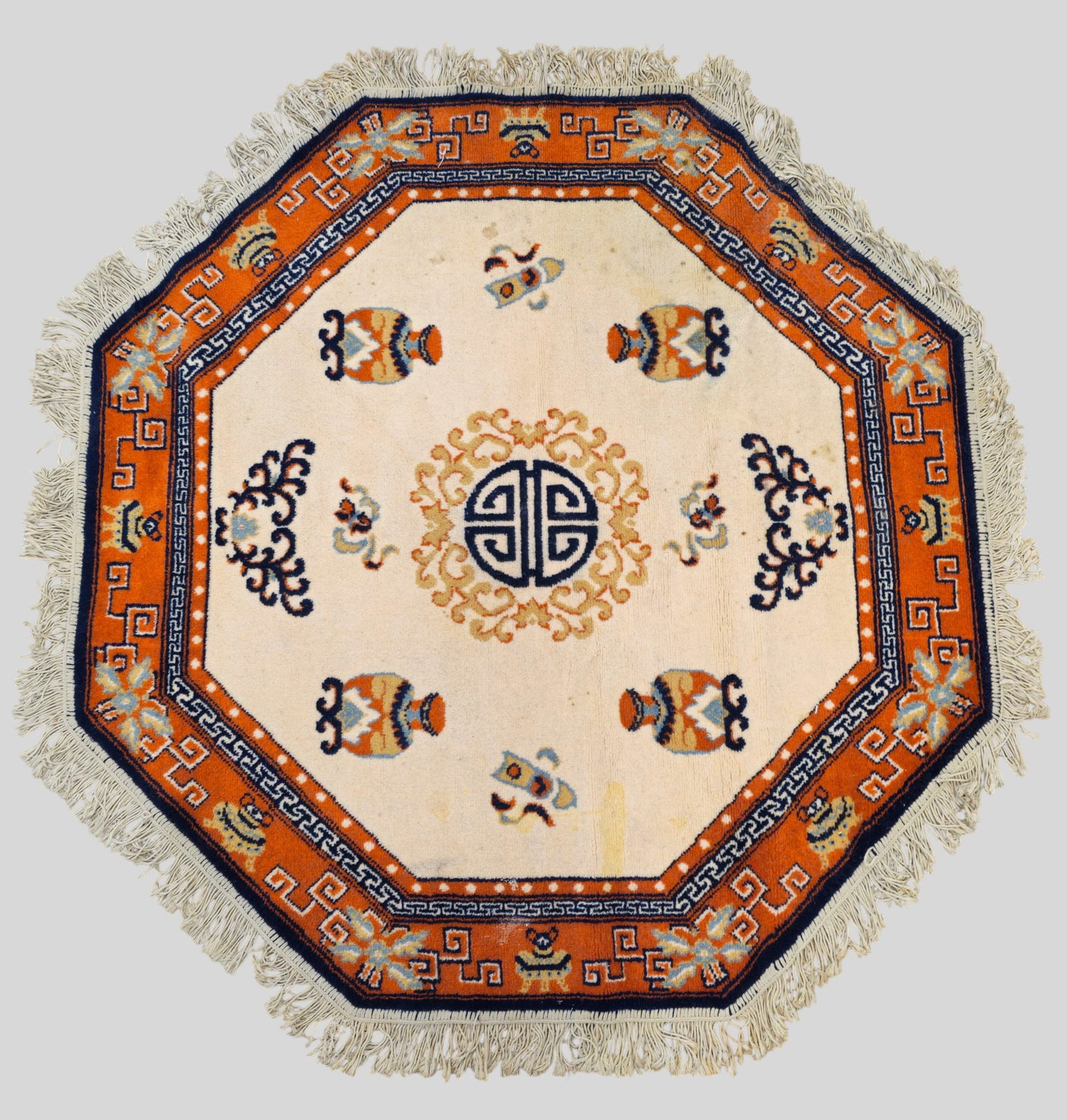 Octagonal Indo Chinese Area Rug (1 of 7)