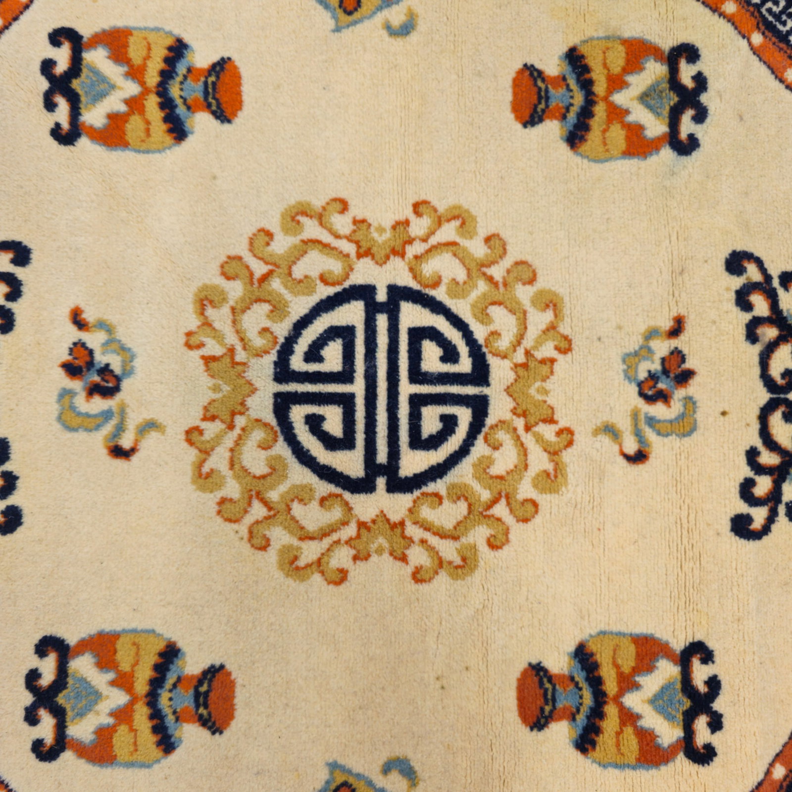 Octagonal Indo Chinese Area Rug - 2