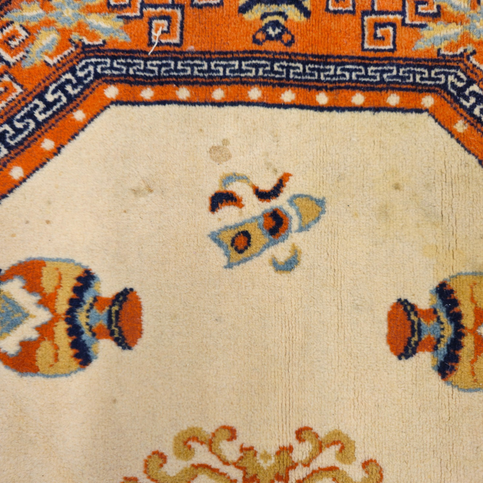 Octagonal Indo Chinese Area Rug - 5