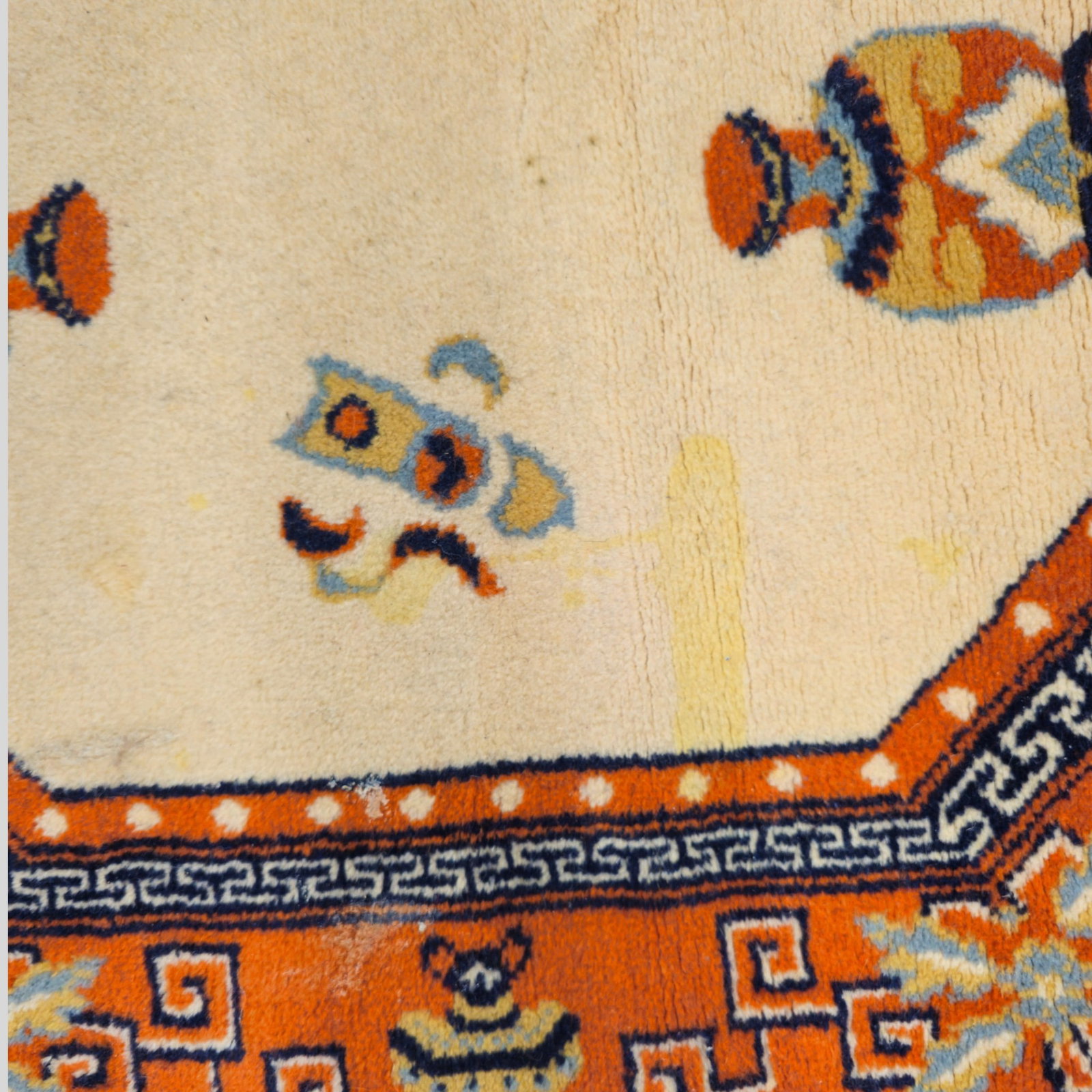 Octagonal Indo Chinese Area Rug - 6