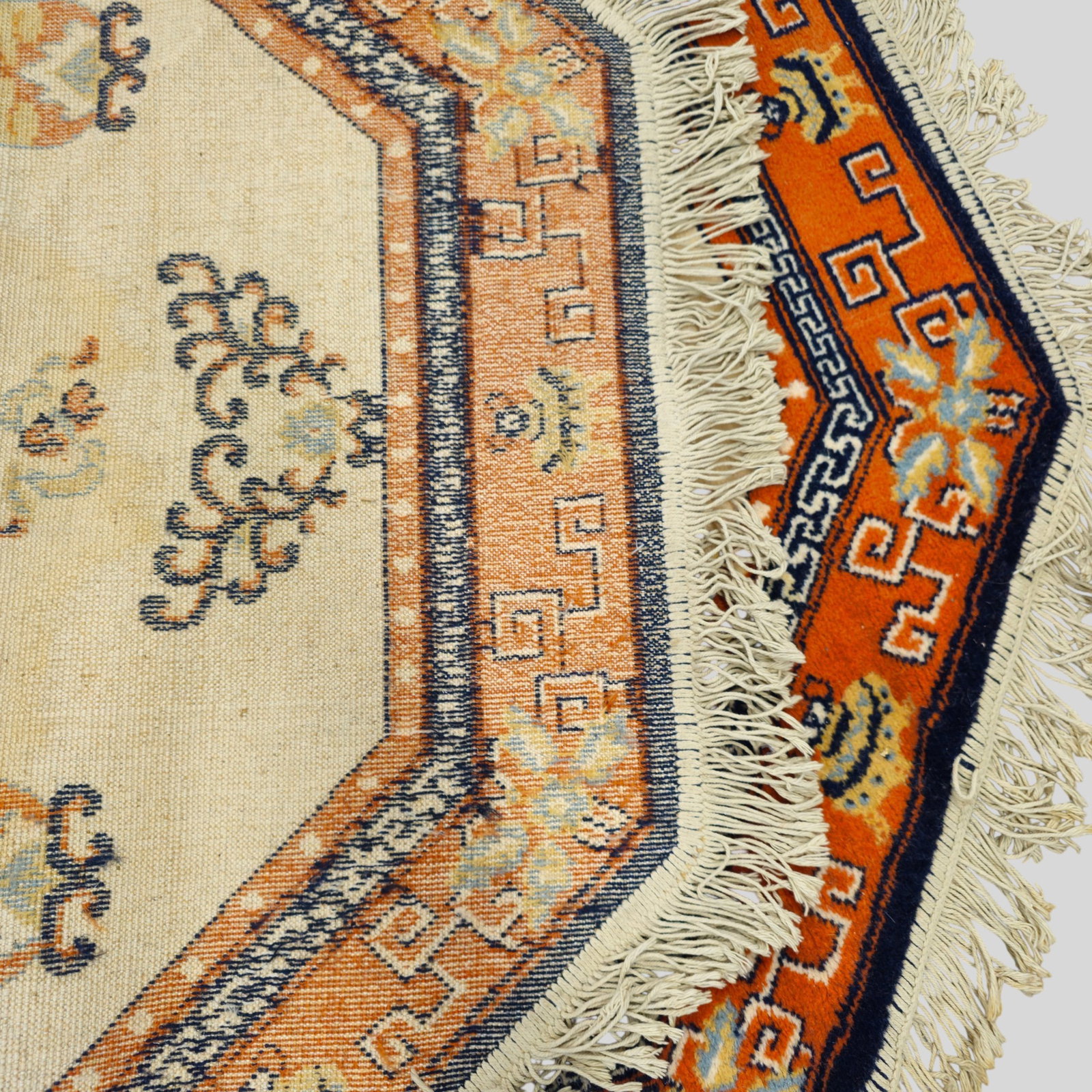 Octagonal Indo Chinese Area Rug - 7