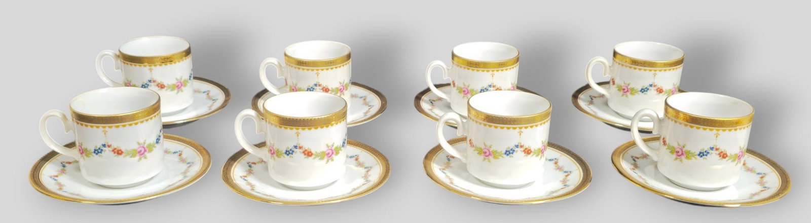 Bavaria Tirschenreuth German Porcelain Cups and Saucers (1 of 9)