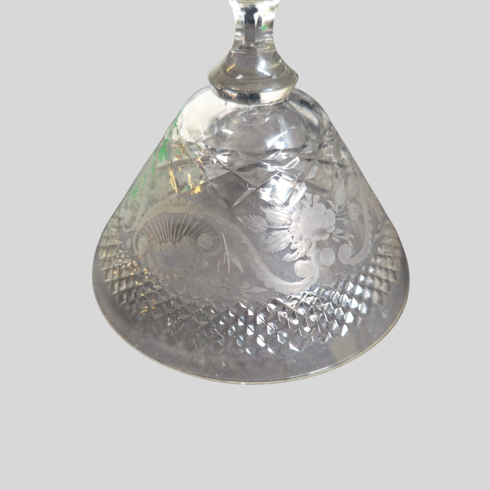 Cut and Etched Crystal Stemware - 2
