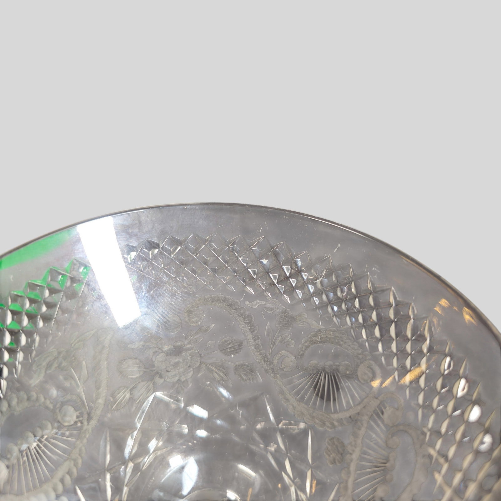 Cut and Etched Crystal Stemware - 4