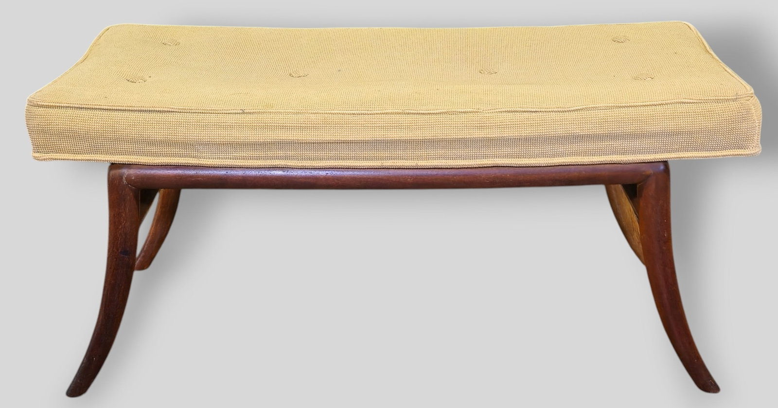 T.H. Robsjohn Gibbings Bench Model 2021: T.H. Robsjohn Gibbings Bench Model 2021. Widdicomb. United Kingdom/ USA. 1955. 35w x 17 1/2d x 17h.