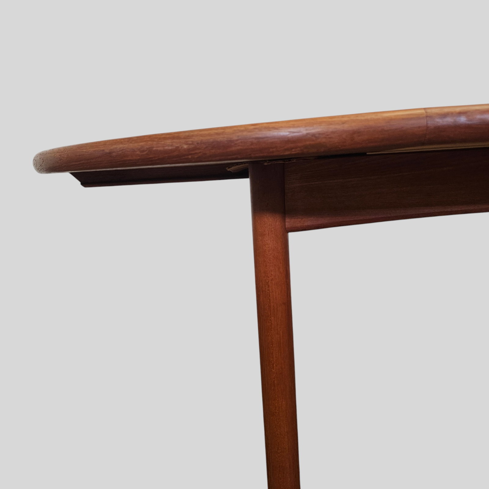 MCM Danish Teak Round Dining Table - 4