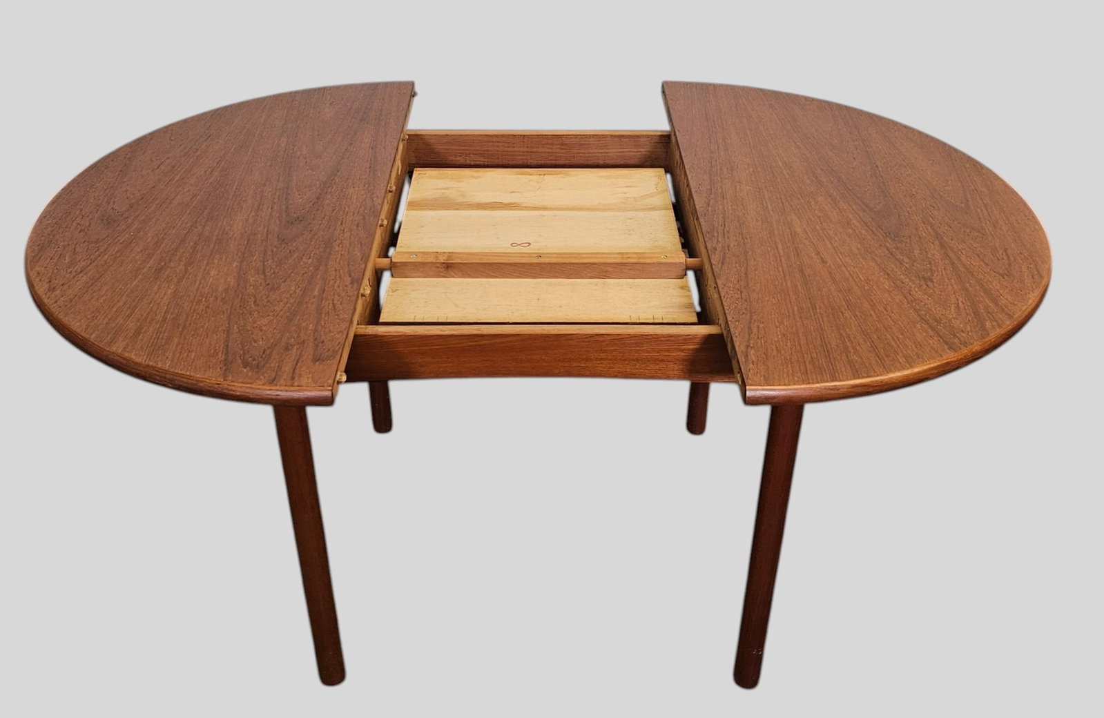 MCM Danish Teak Round Dining Table - 6