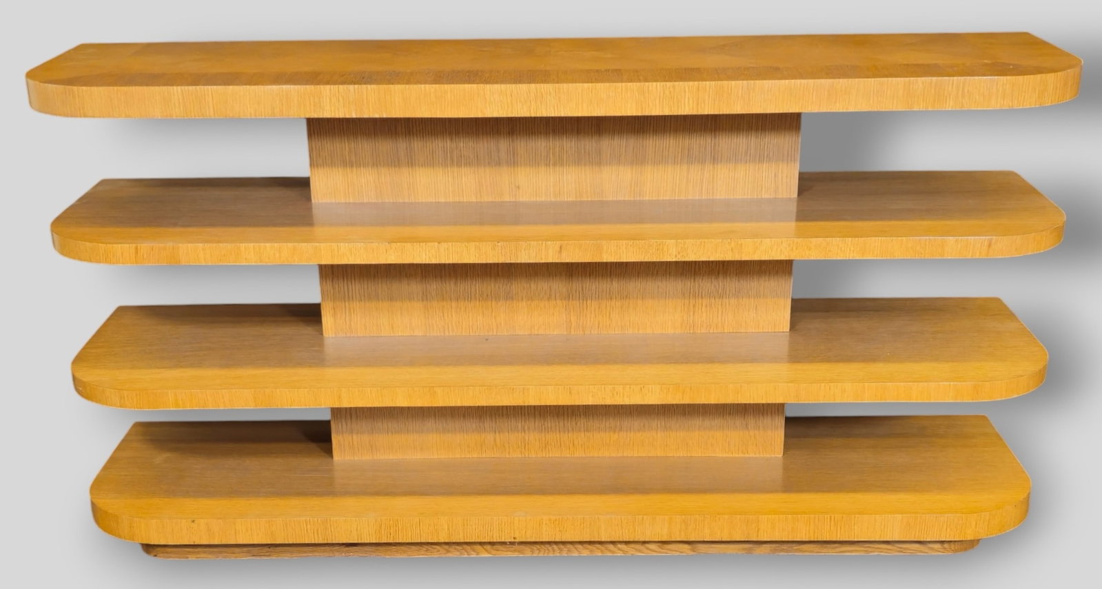 Oak Postmodern Four Tier Display Shelf (1 of 10)