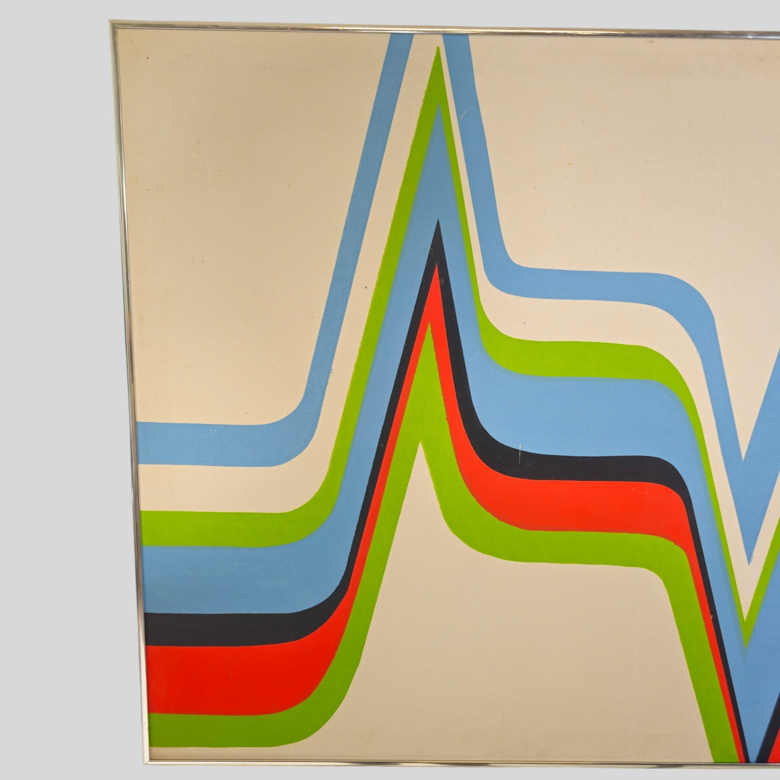 Geometric Composition Acrylic Painting - 2