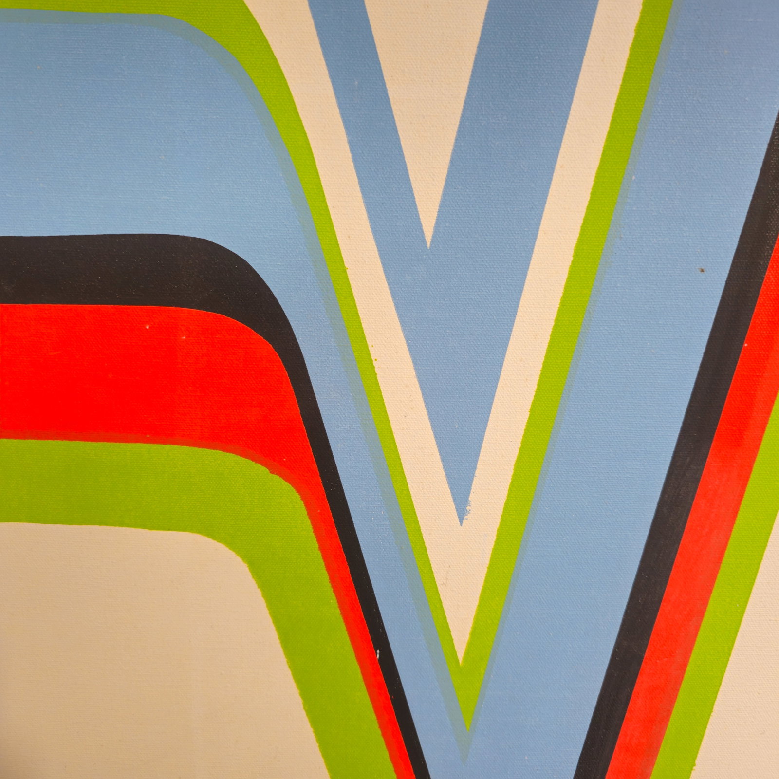 Geometric Composition Acrylic Painting - 4
