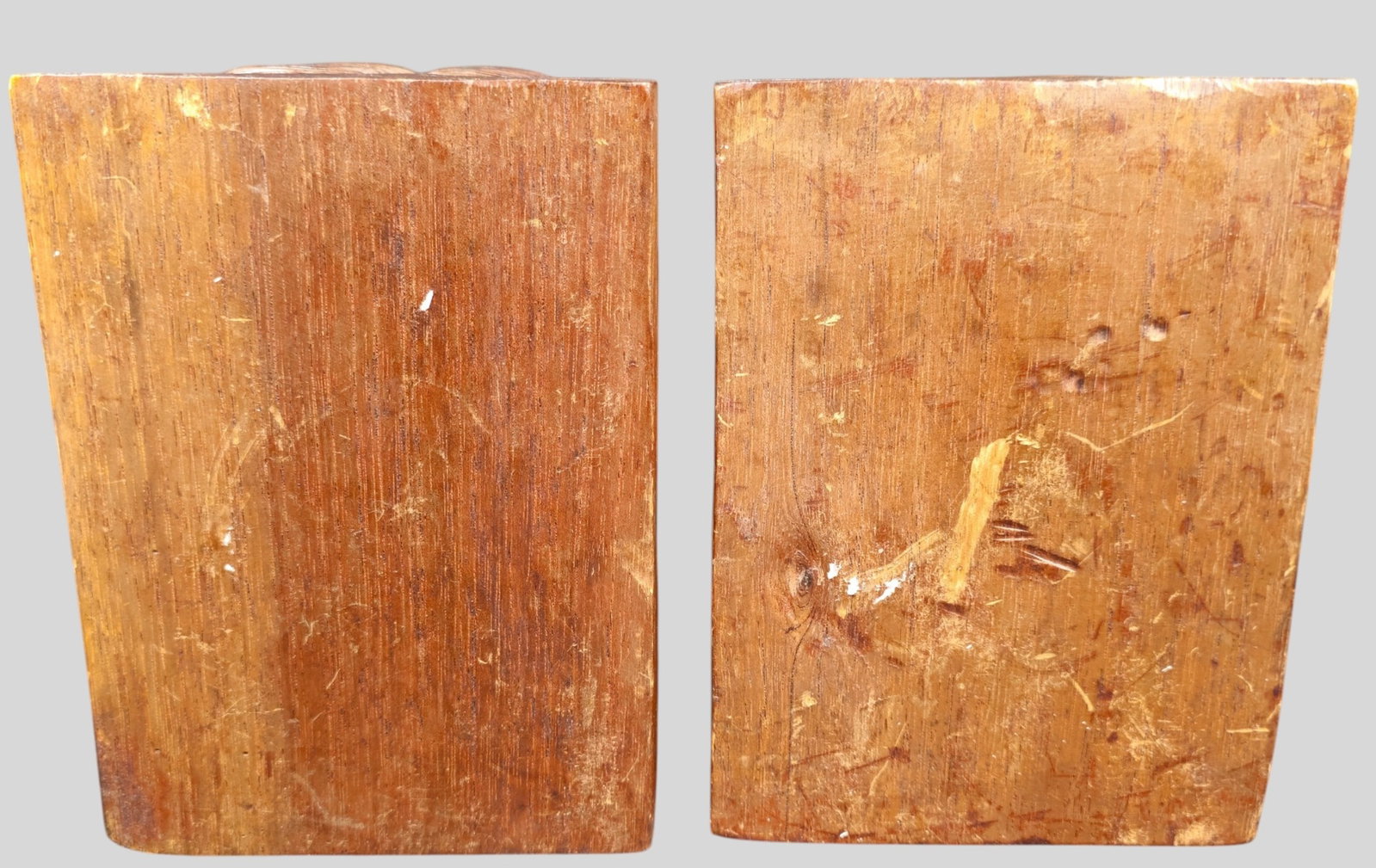 MCM Carved Head Bookends - 4