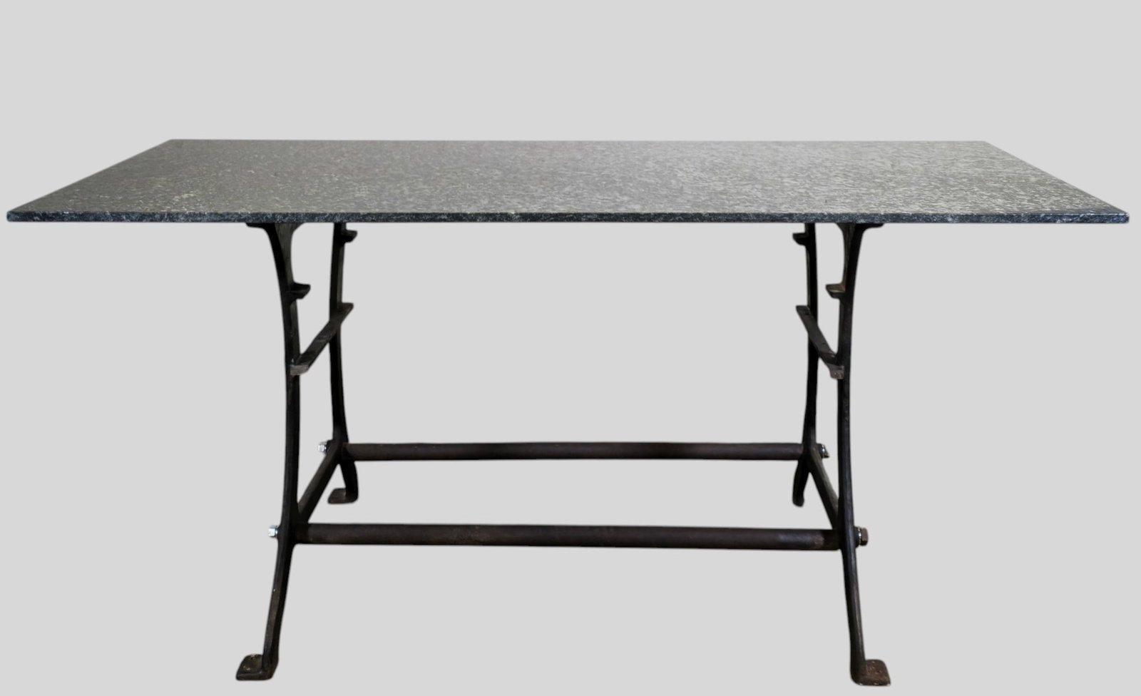 Marble Top Industrial Table - 4