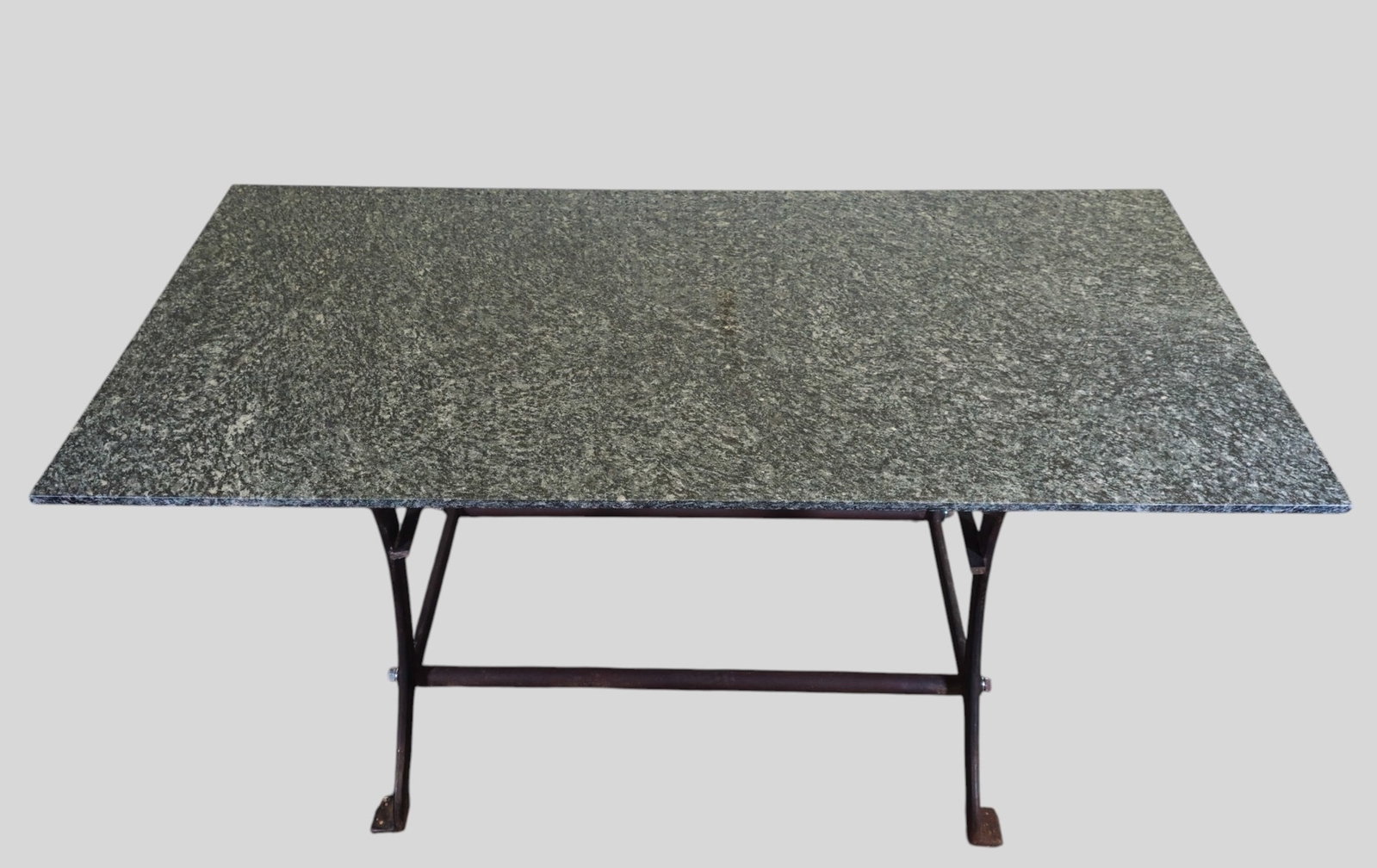 Marble Top Industrial Table - 5