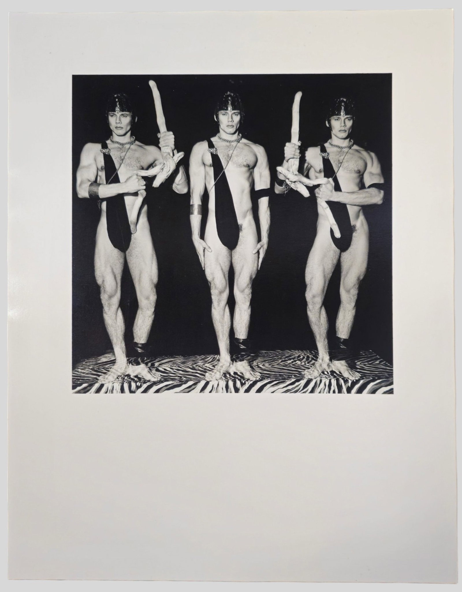 Steven Arnold Gelatin Silver Print: Steven Arnold (1943-1994, ) Gelatin silver print titled, "Dancer". Signed, dated 1987 and numbered 12/ 12 to verso. Sheet Size 14 x 10 7/8.