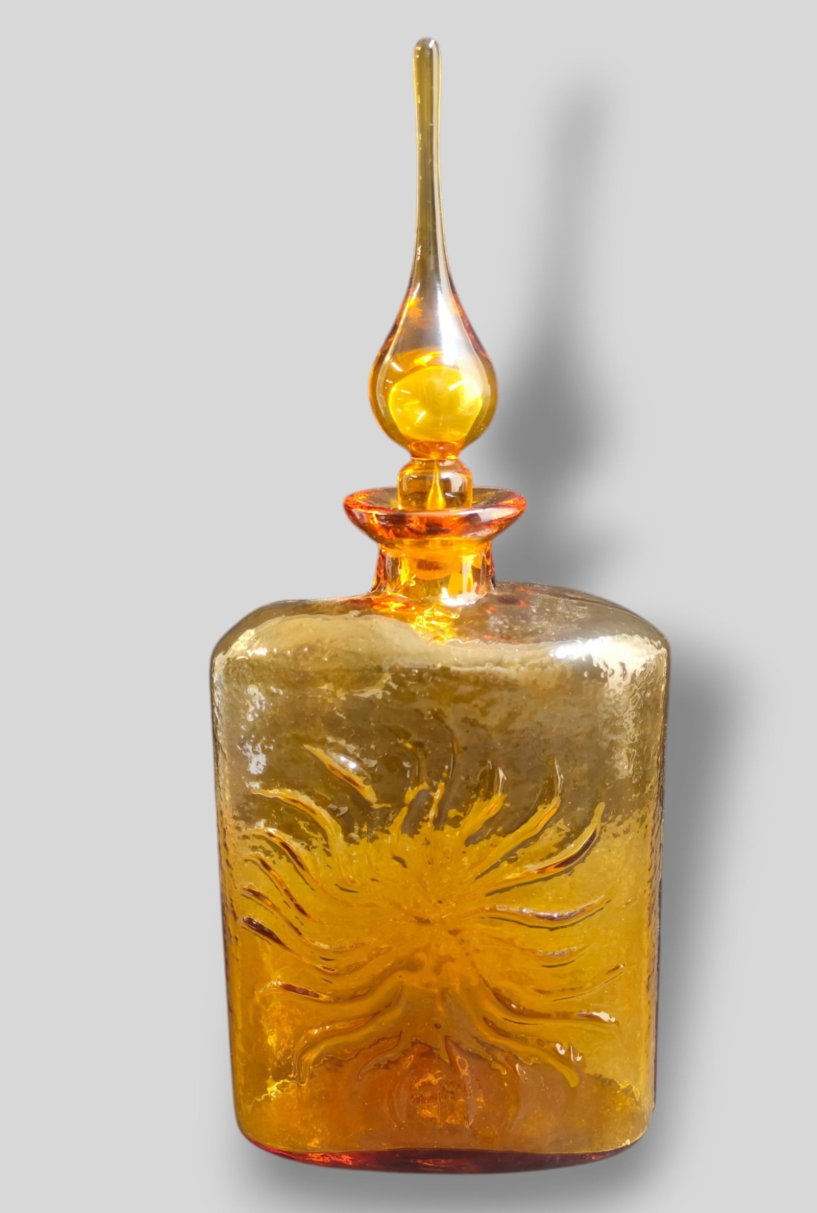 Blenko MCM Sunburst Decanter and Stopper (1 of 8)