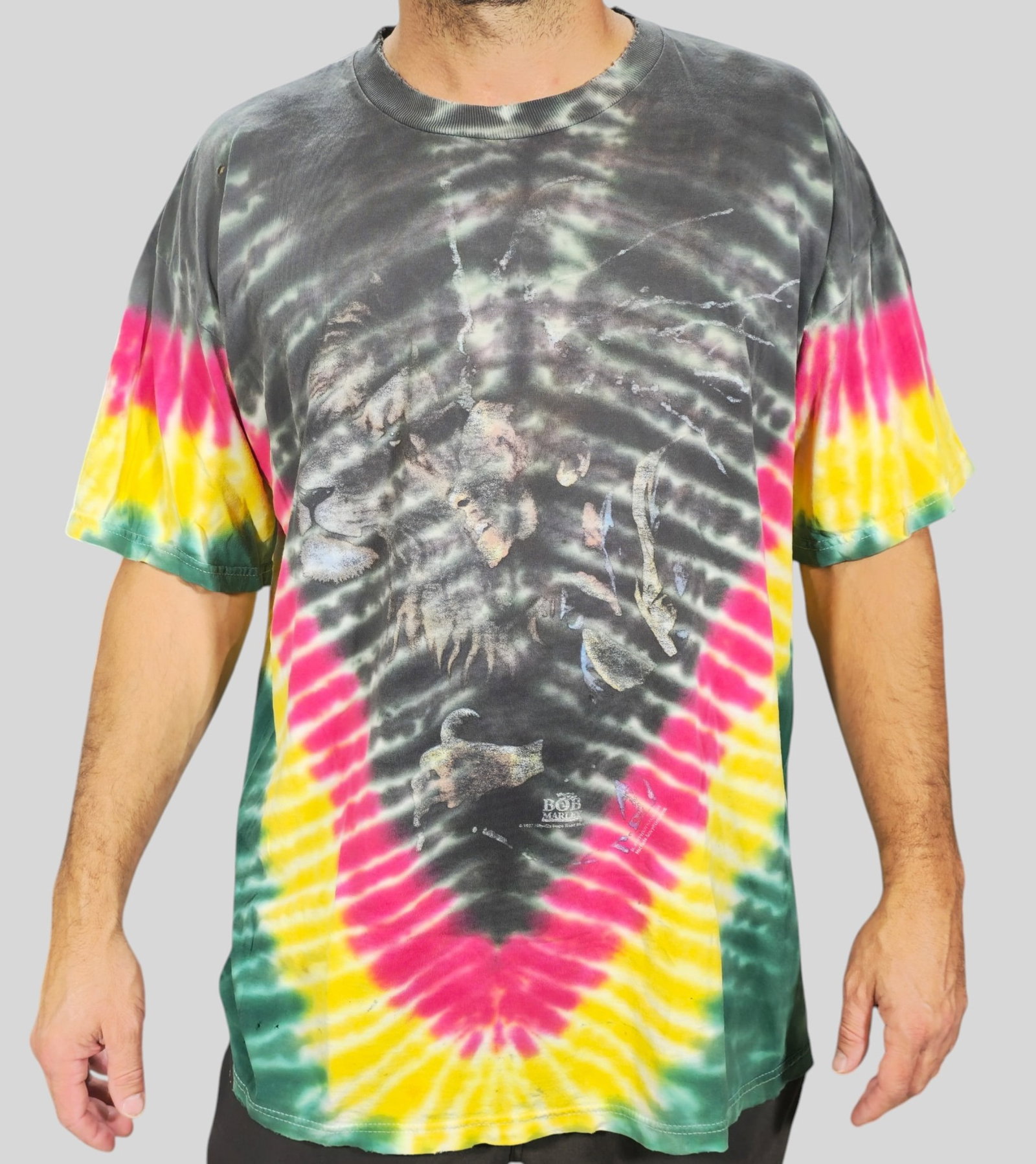 Vintage 1987 Bob Marley Tie Dye T-Shirt Single Stitch (1 of 11)