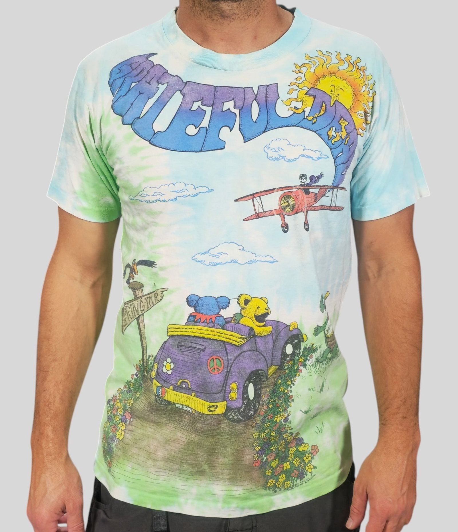 Vintage 1992 Grateful Dead Spring Tour All Over Print T-Shirt (1 of 13)