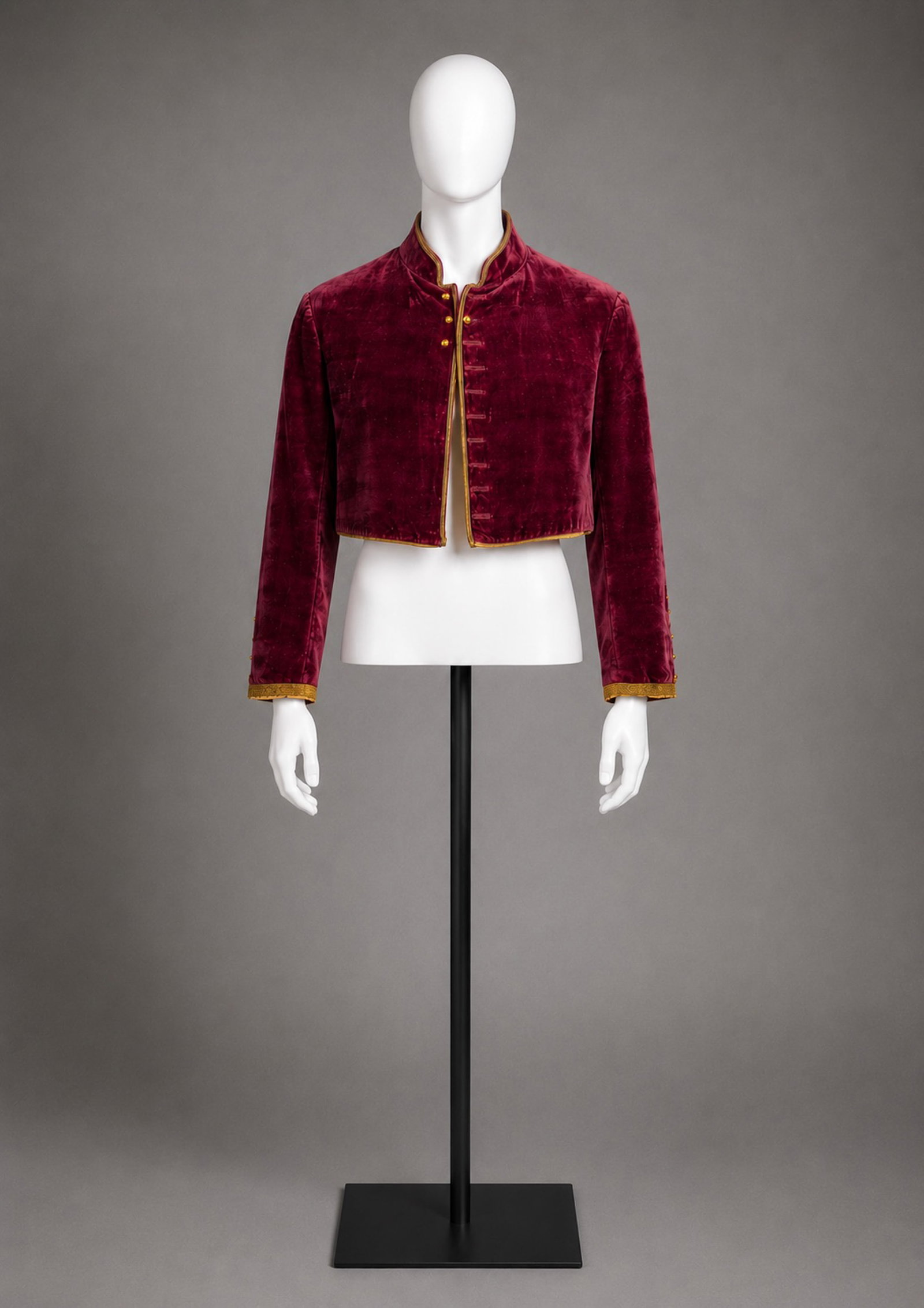 Early 19th Century Velvet and Linen Equestrian or Military Jacket (1 of 13)