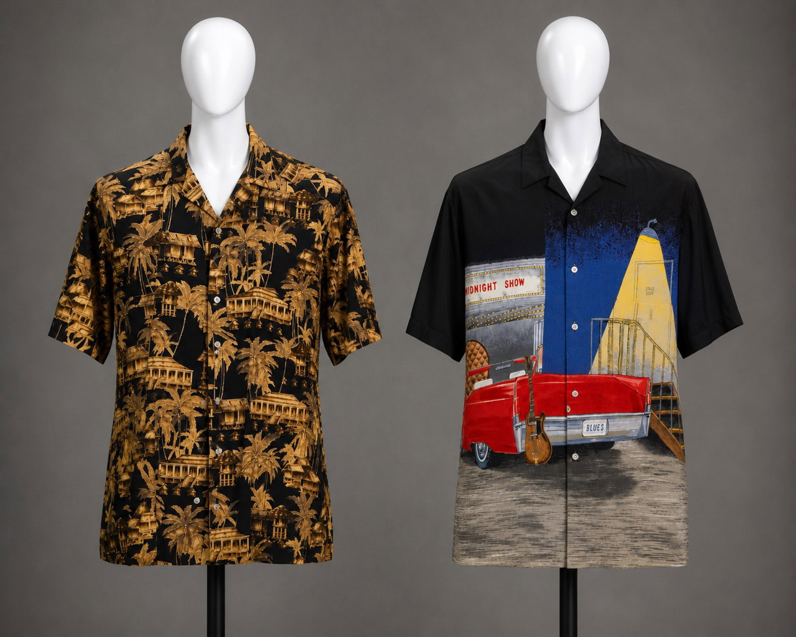Vintage 2003 Hawaiian Tori Richard Blues Midnight Show and Cabanas & Palms Shirts (1 of 13)