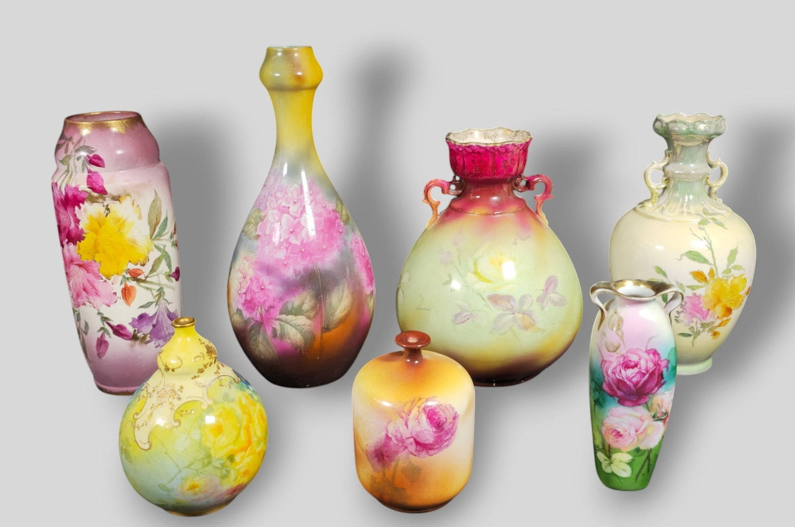 Assembled Royal Bonn Porcelain Floral Vases (1 of 11)