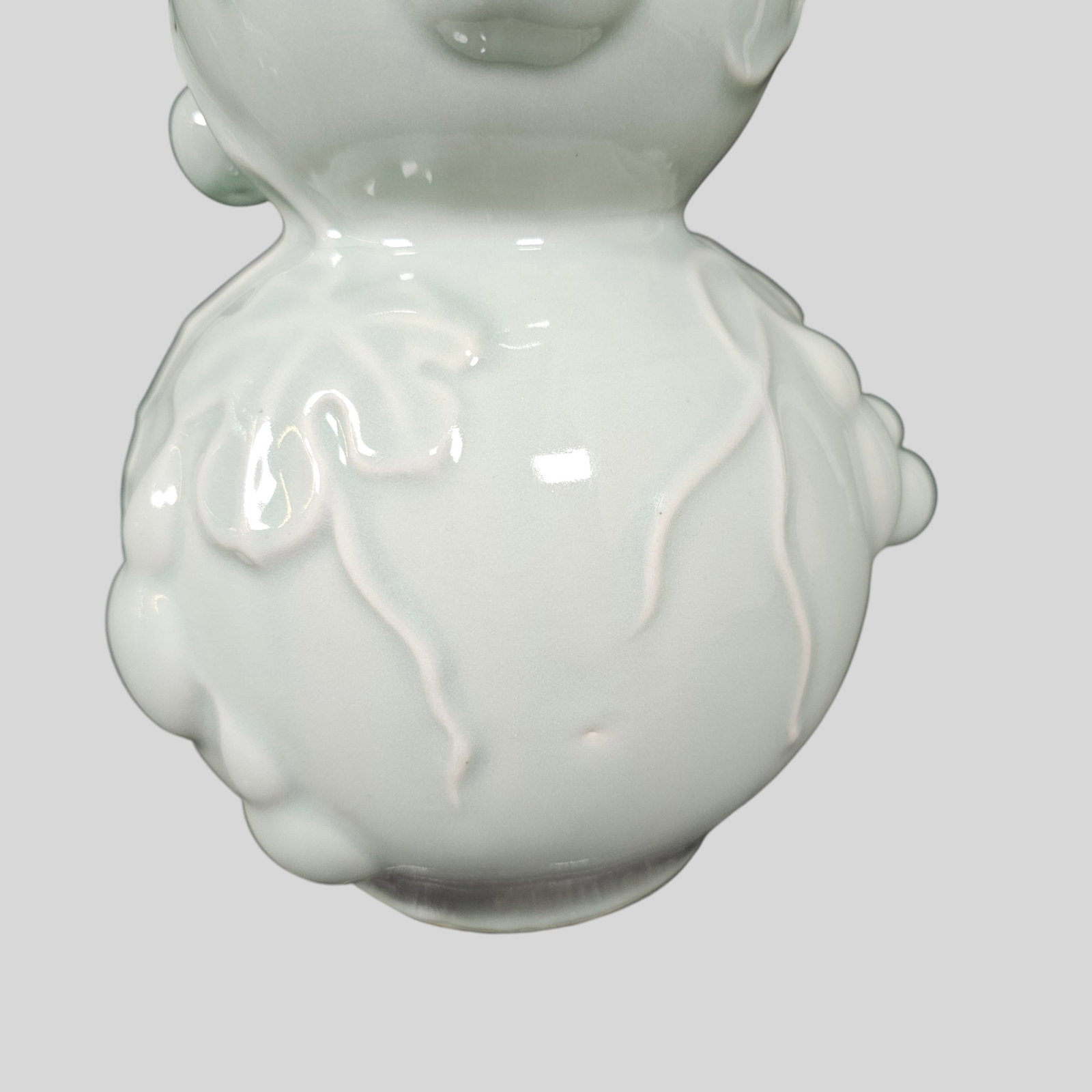 Chinese Celadon Cherry Double Gourd Vases - 3
