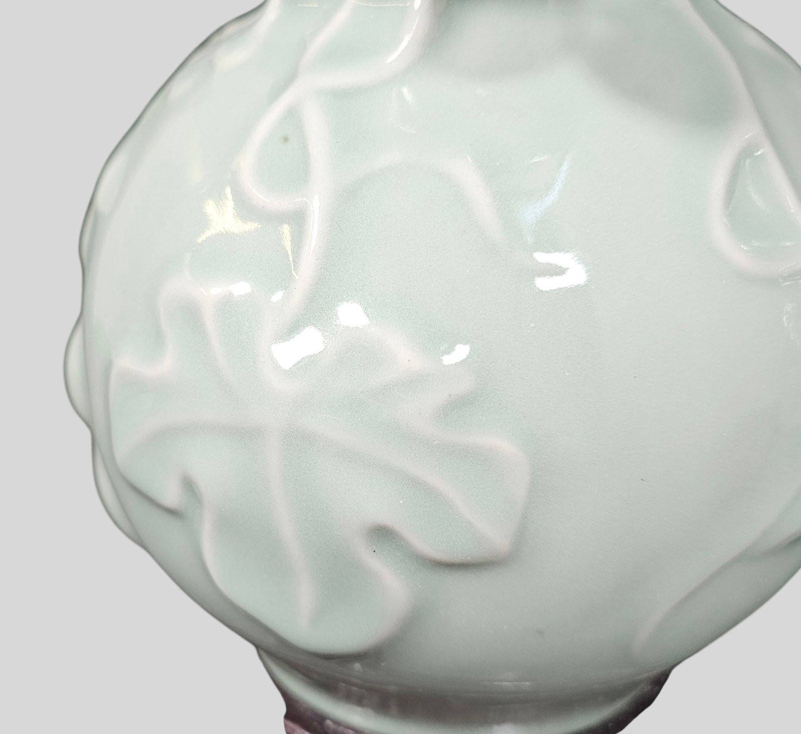Chinese Celadon Cherry Double Gourd Vases - 4