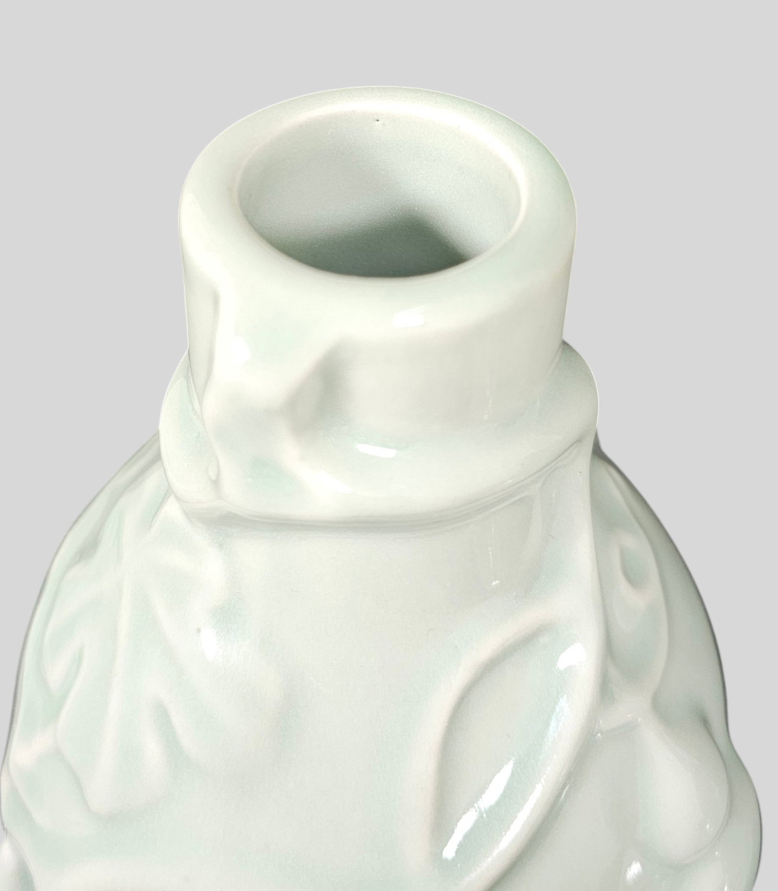 Chinese Celadon Cherry Double Gourd Vases - 6