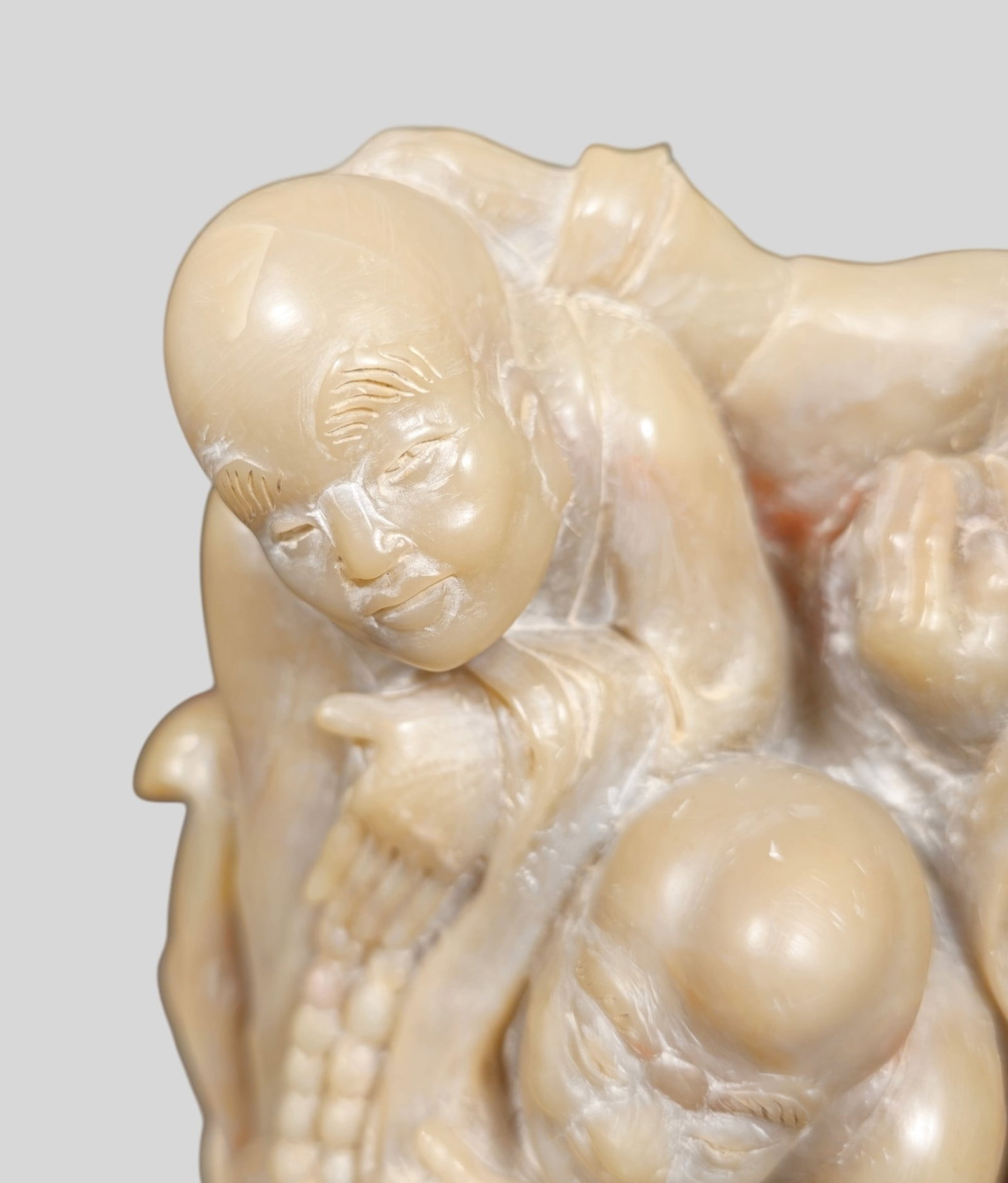 Chinese Hard Stone Luohans - 2