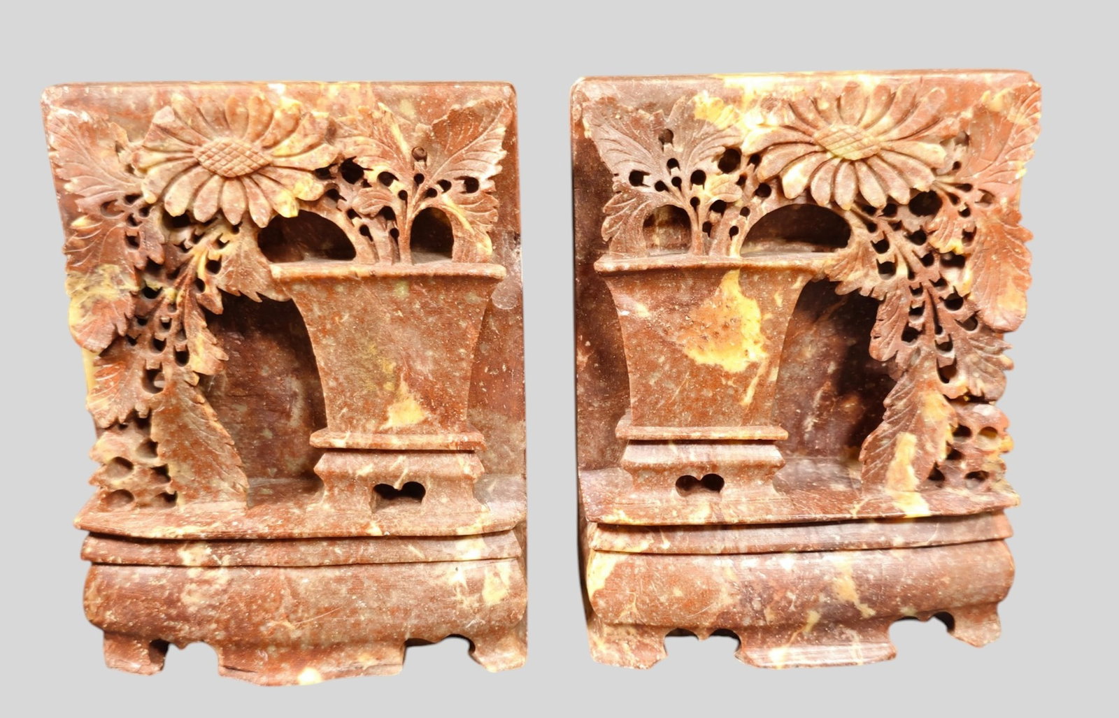 Chinese Soapstone Bookends - 2