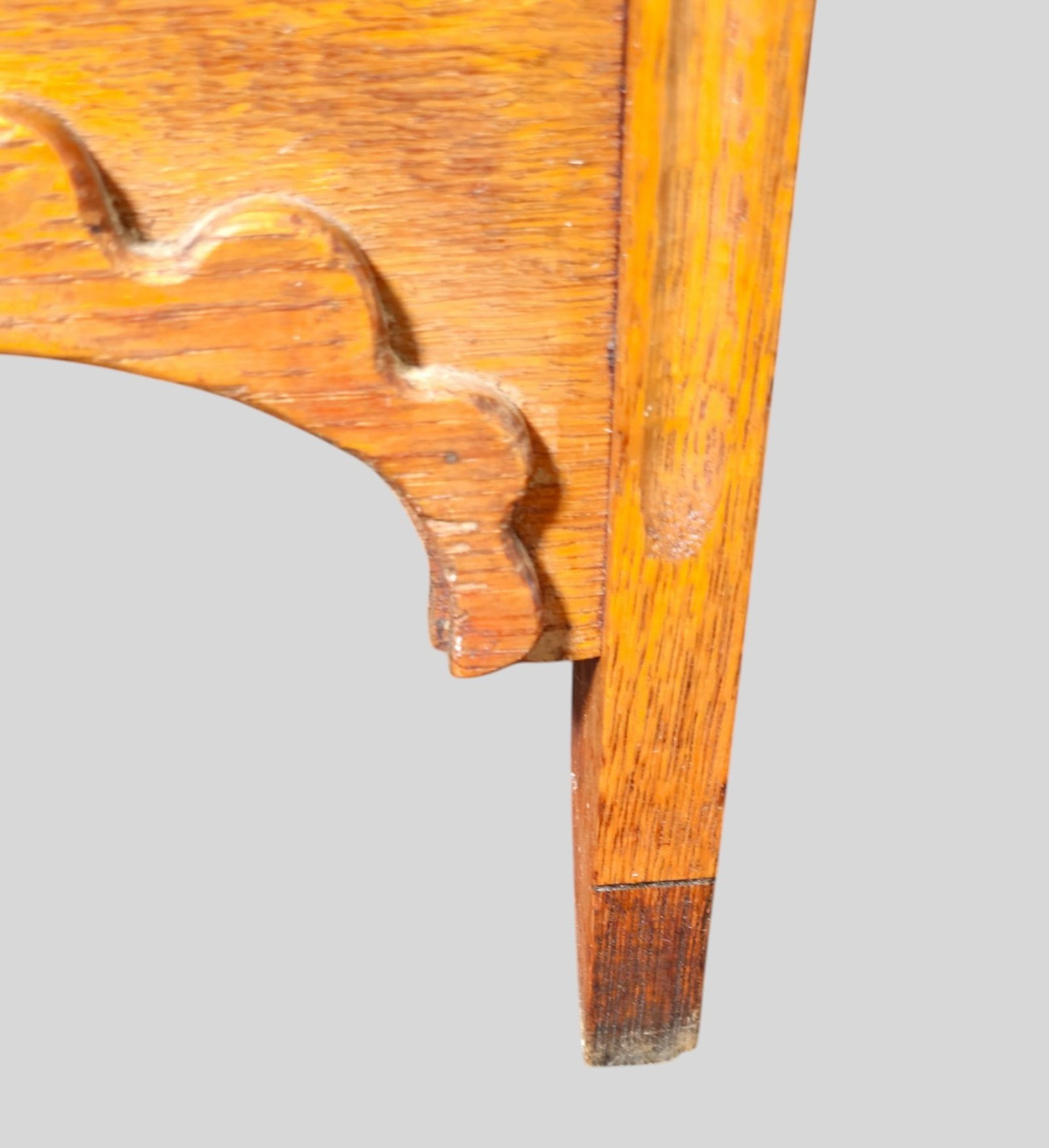 1920s Oak Hinged Lid Box - 6