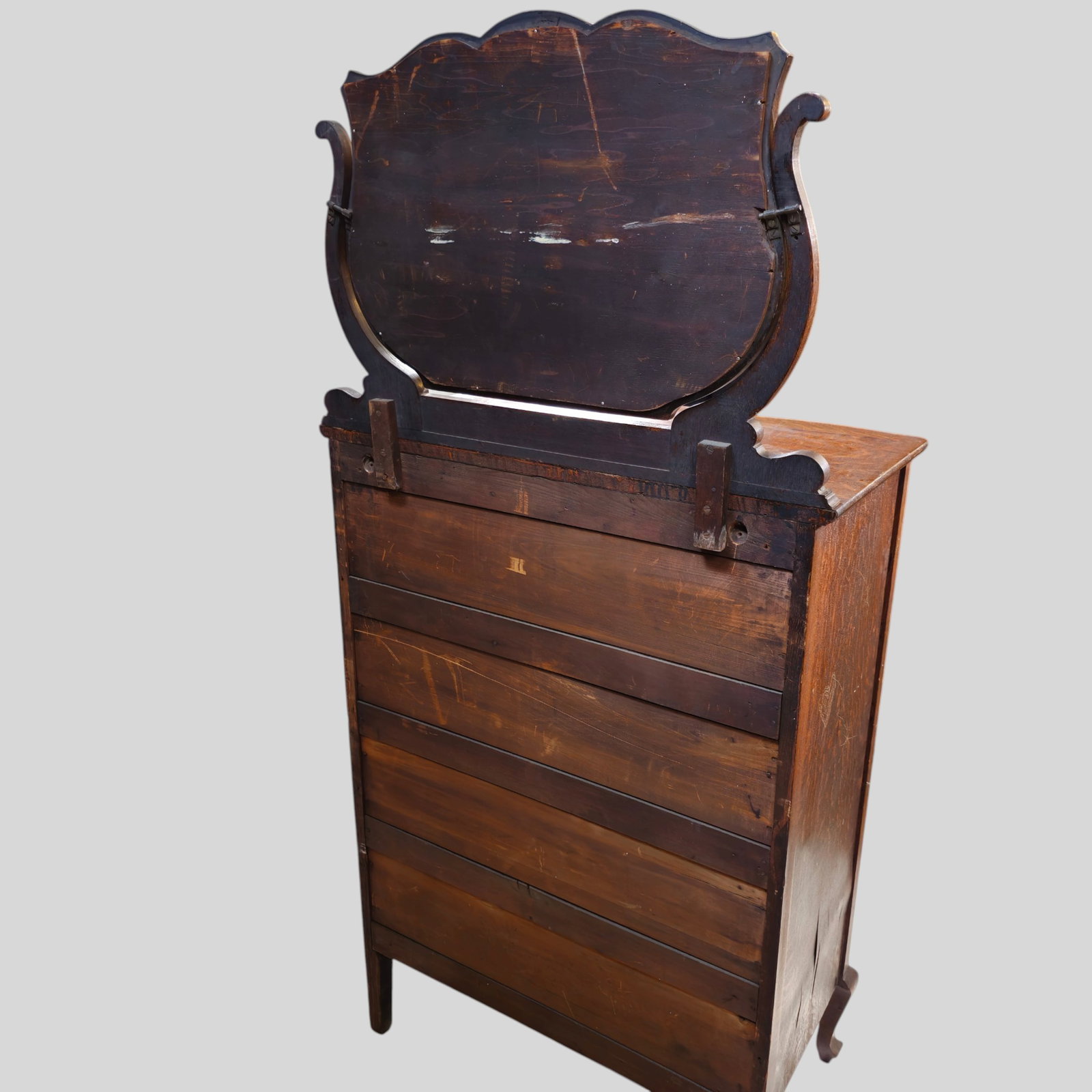 Robert Mitchell Attribution Oak Chiffonier or Chest - 12
