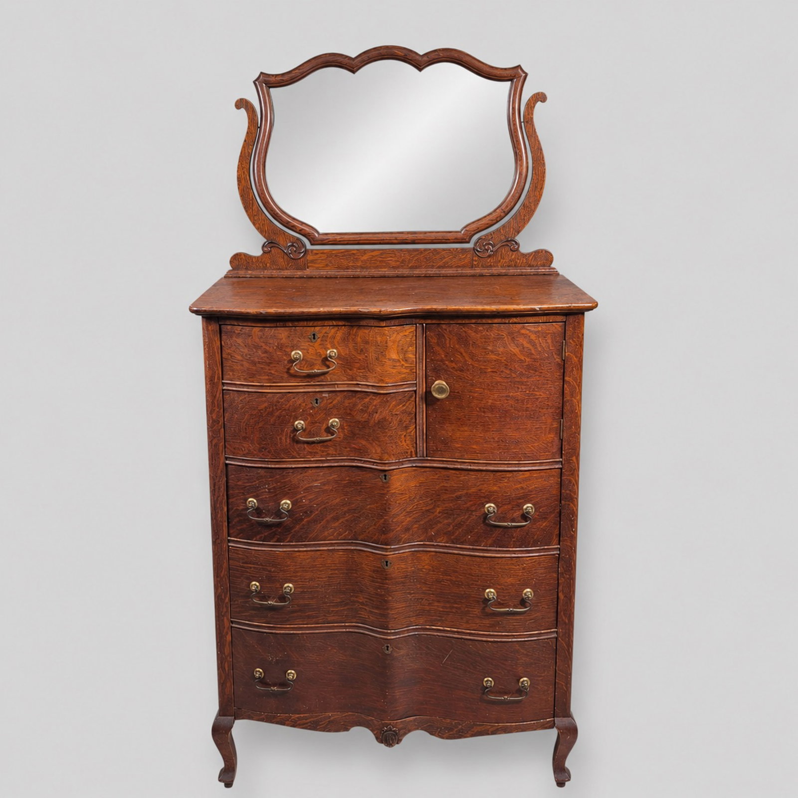 Robert Mitchell Attribution Oak Chiffonier or Chest (1 of 15)