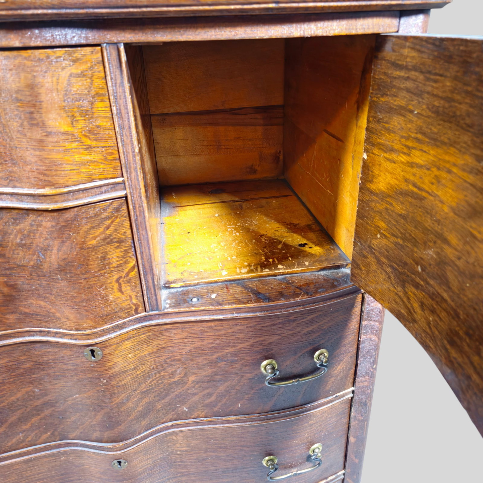 Robert Mitchell Attribution Oak Chiffonier or Chest - 6