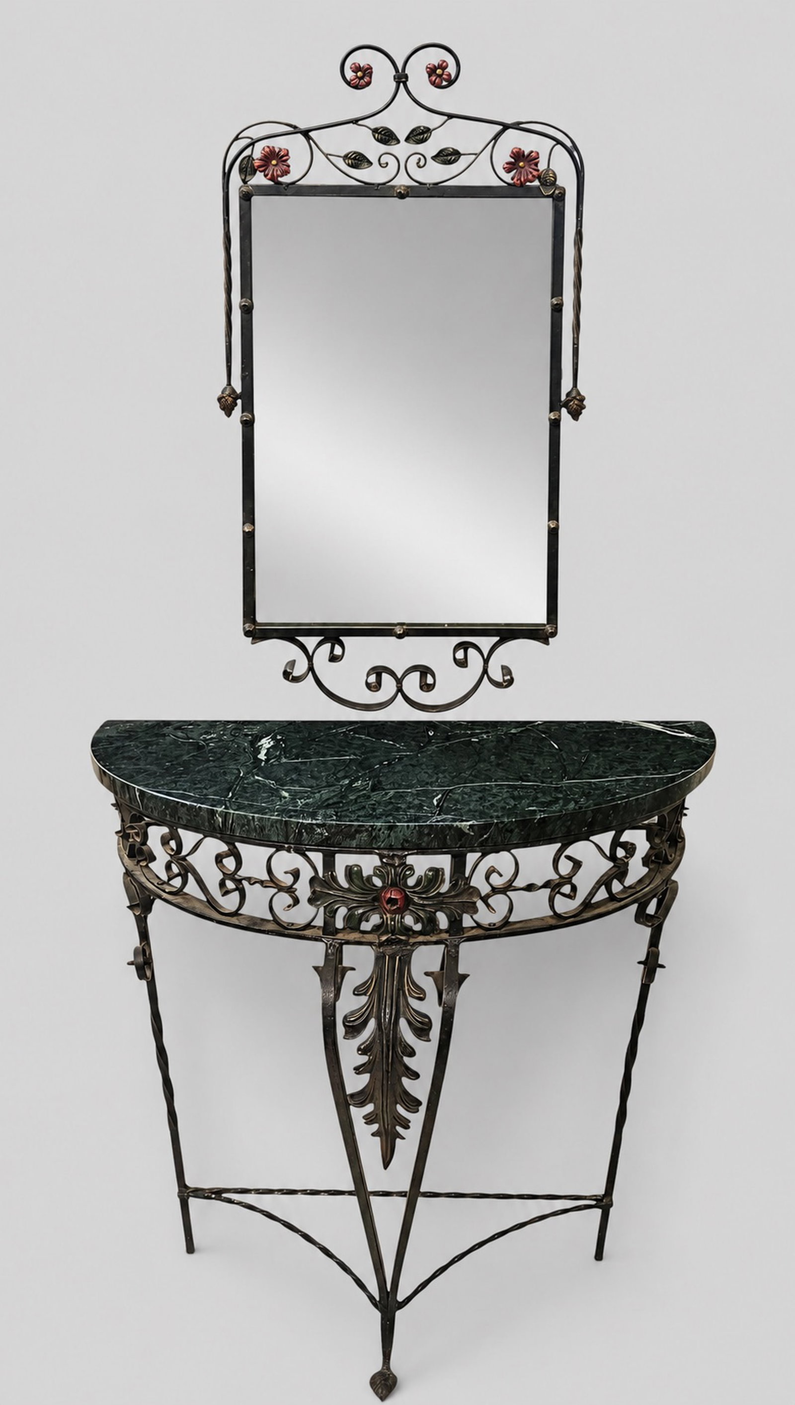 Marble Top Console Table and Mirror (1 of 13)