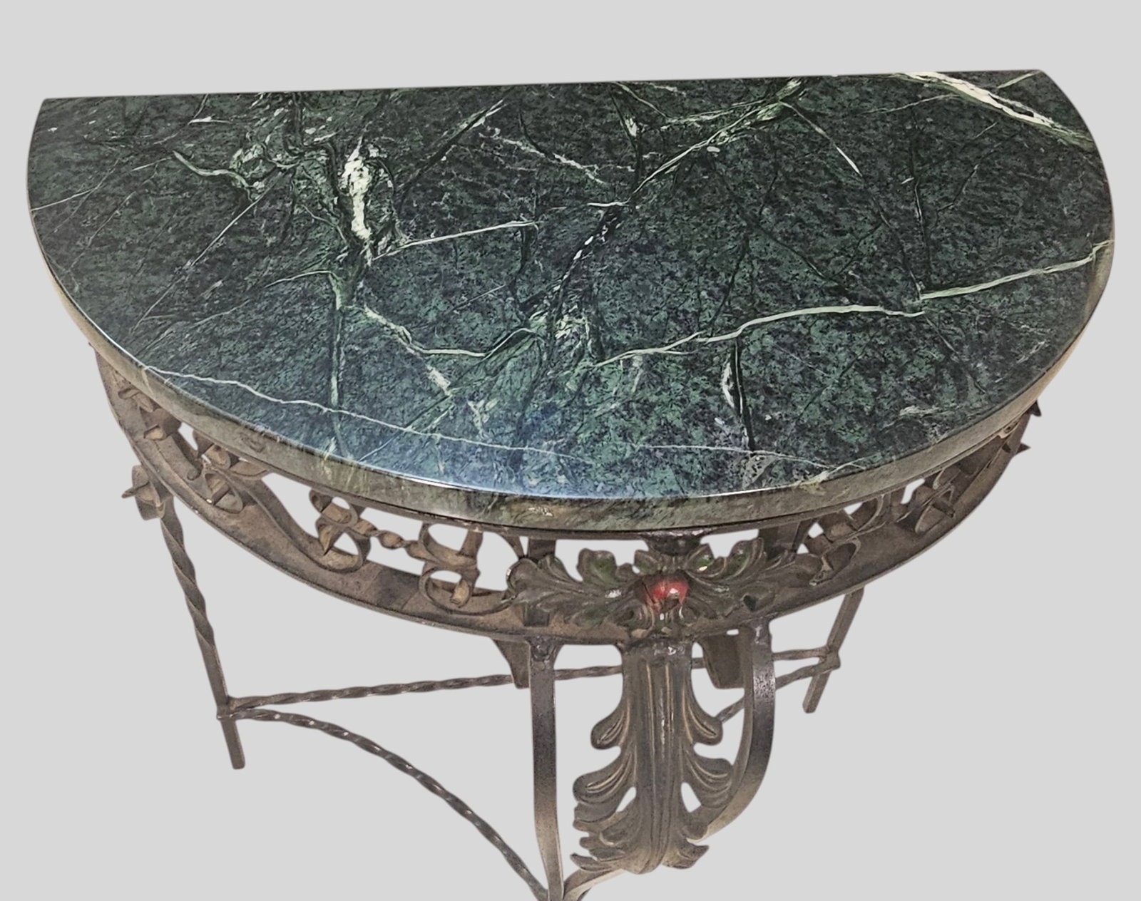 Marble Top Console Table and Mirror - 3