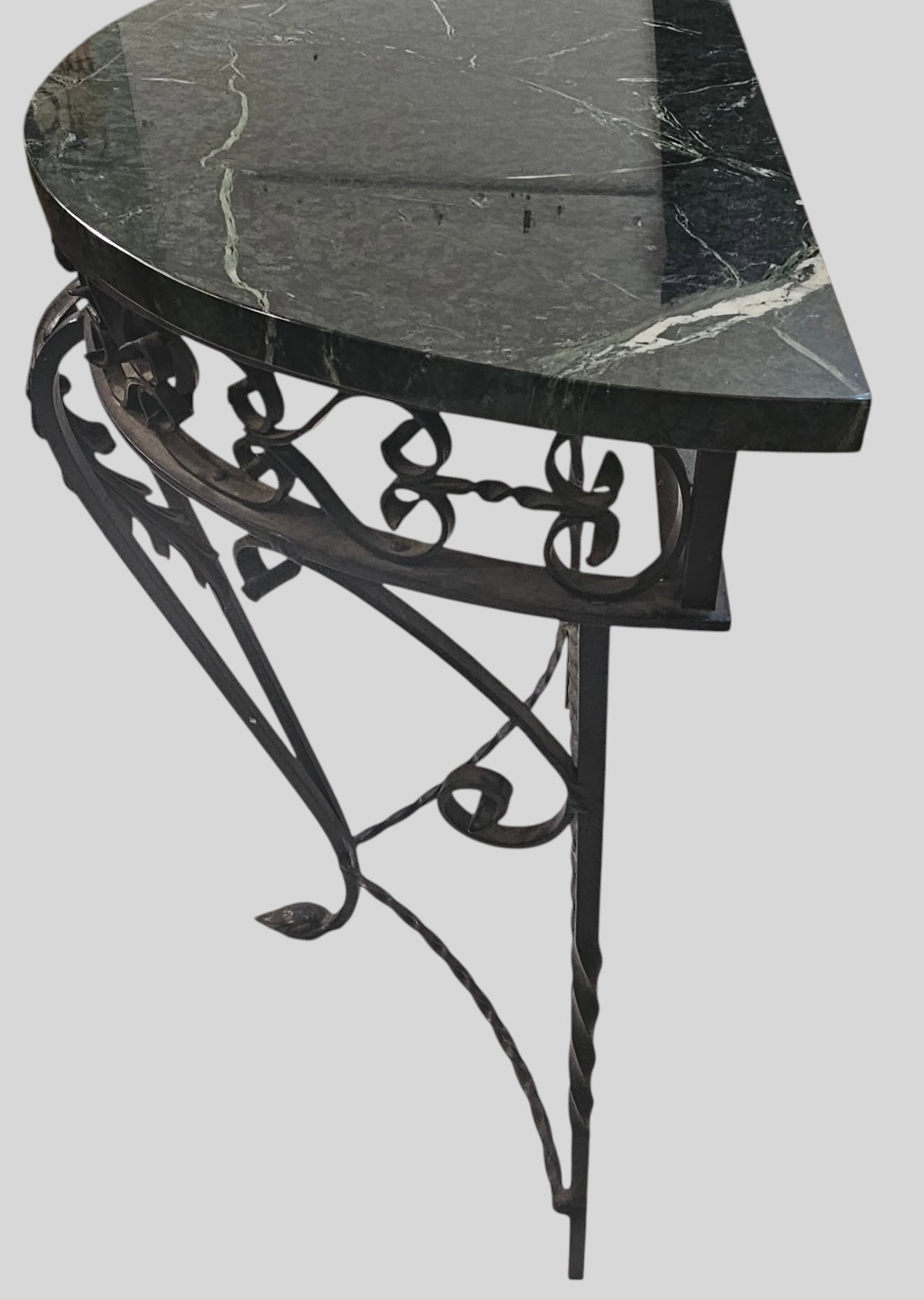 Marble Top Console Table and Mirror - 8
