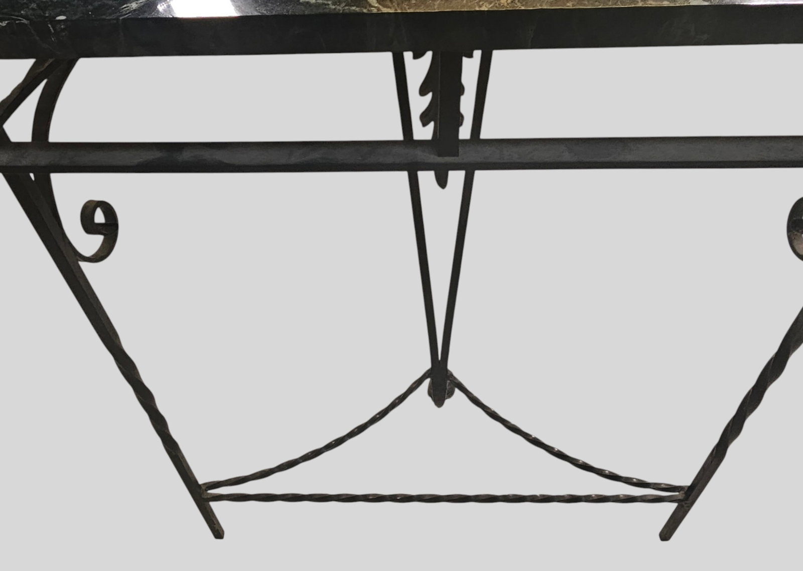 Marble Top Console Table and Mirror - 9