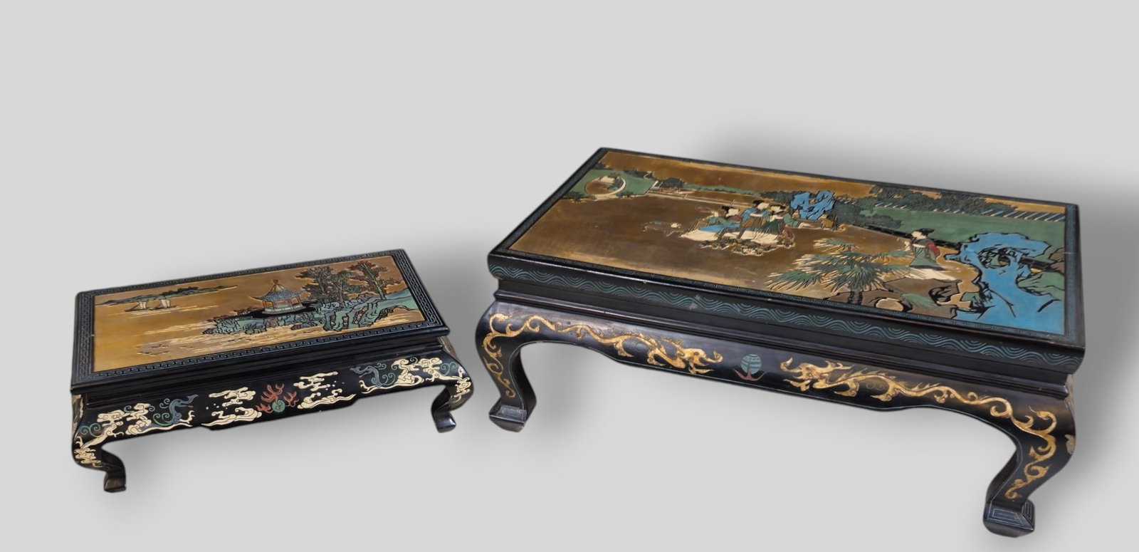 Chinese Gilt and Lacquered Tea Tables (1 of 14)
