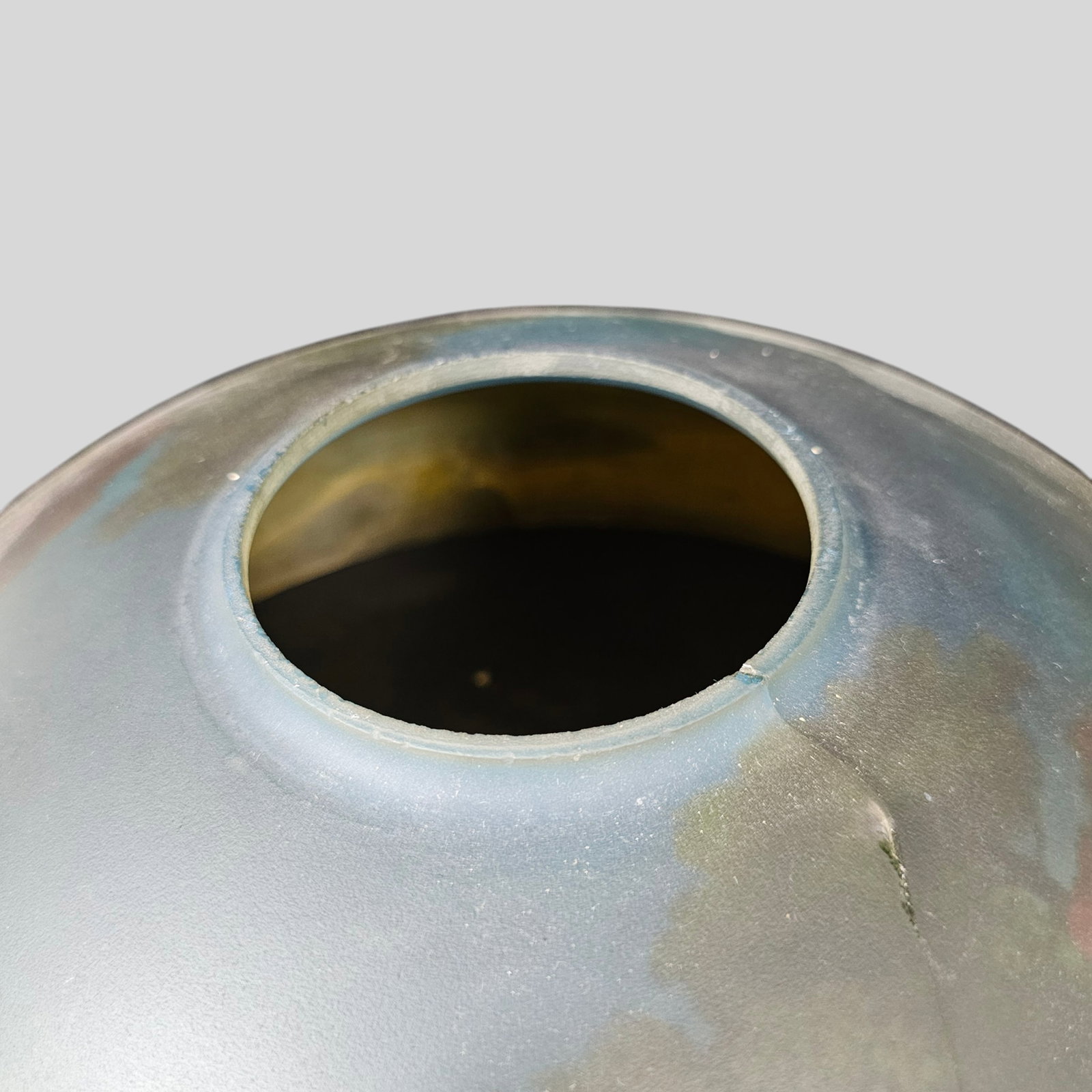 Reverse Painted Glass Scenic Lamp Shade - 5