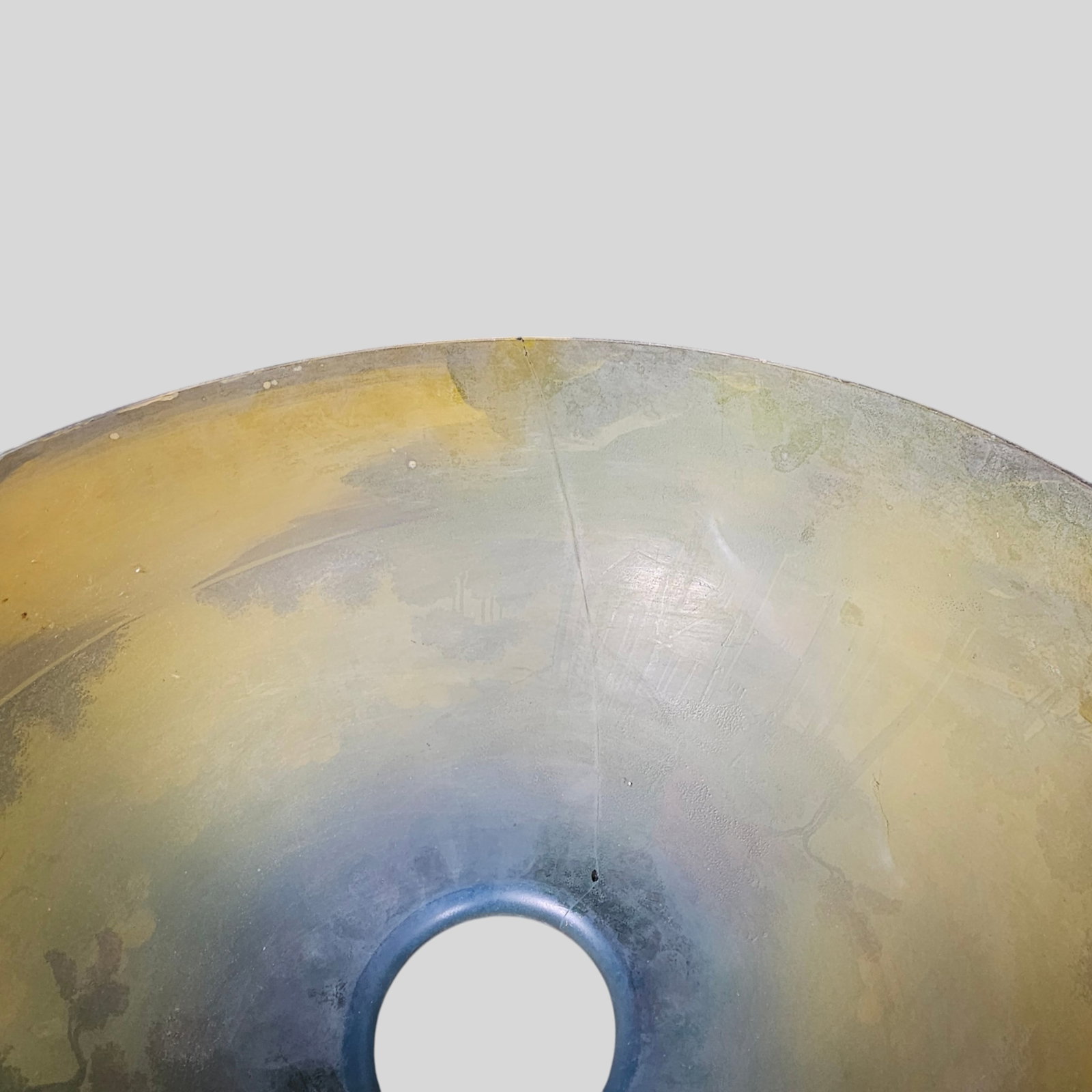 Reverse Painted Glass Scenic Lamp Shade - 6