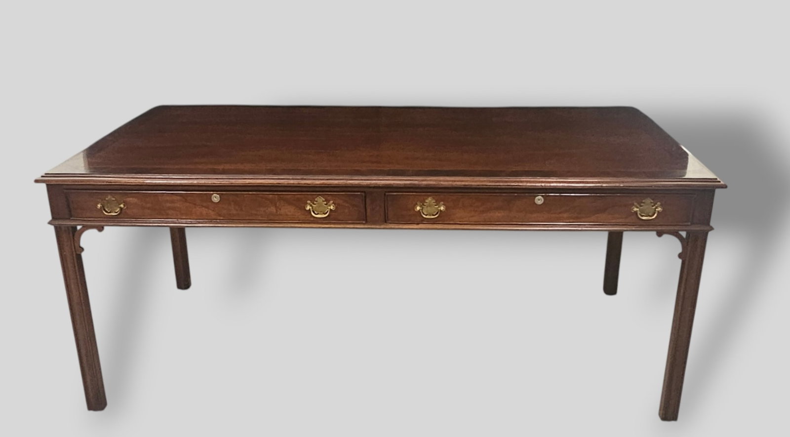 National Furniture Company Mahogany Inlay Writing Desk (1 of 15)